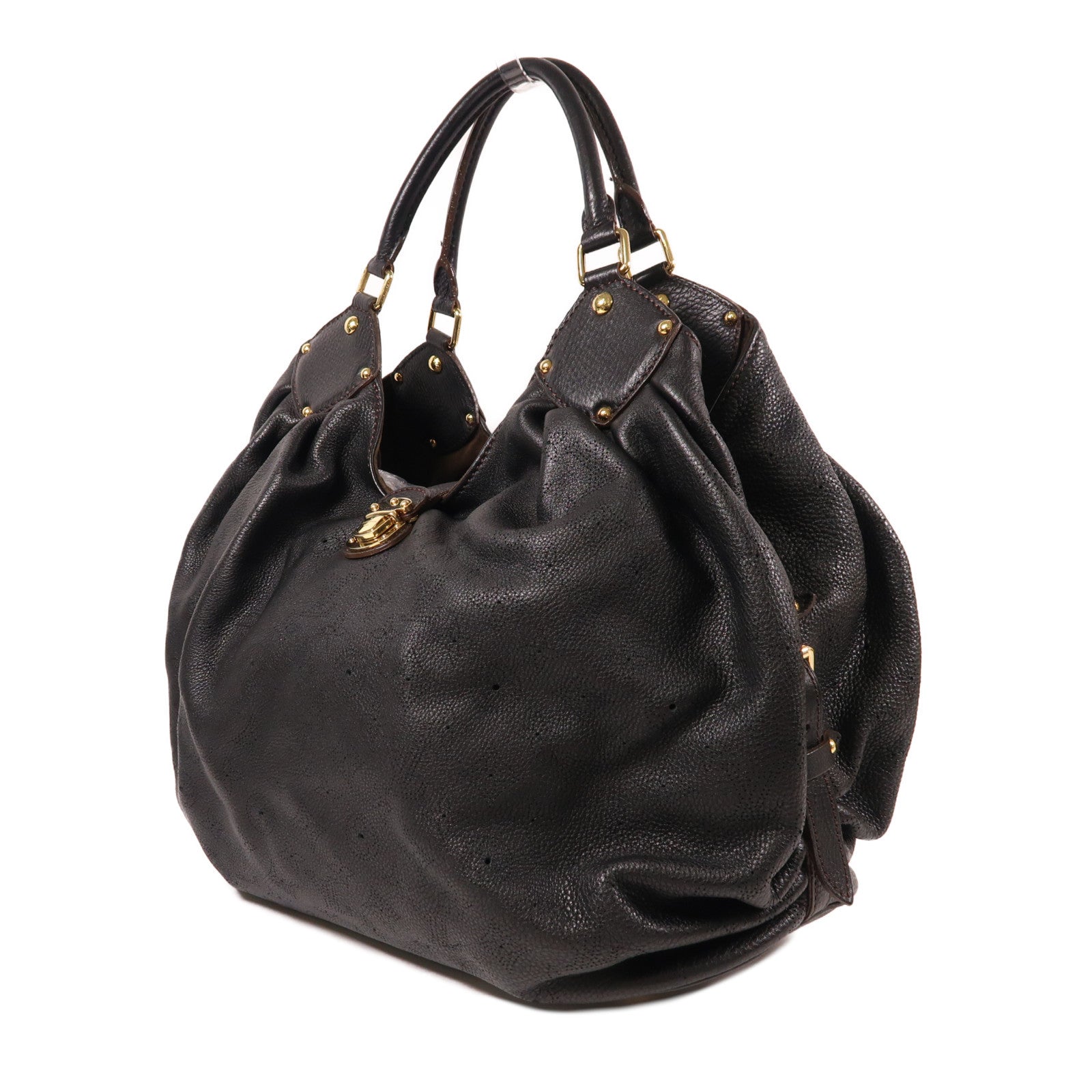 LOUIS VUITTON Monogram Mahina Mahina XL金扣肩背袋