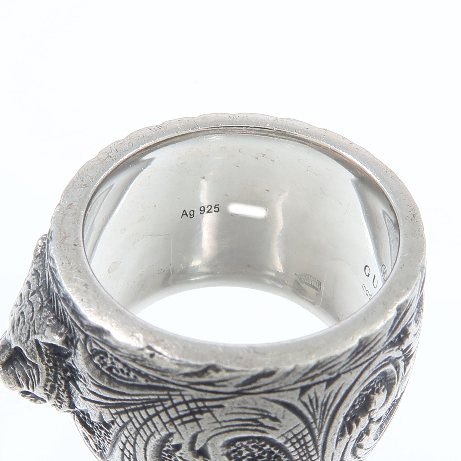GUCCI 925純銀Gatto Feline Ring戒指