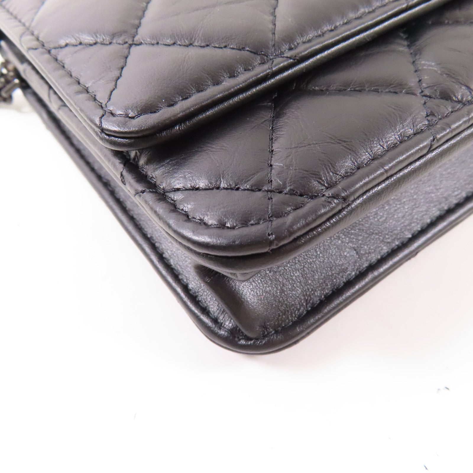 CHANEL 【激減優惠】牛皮皮革2.55 WOC Wallet On Chain鏈帶肩背袋