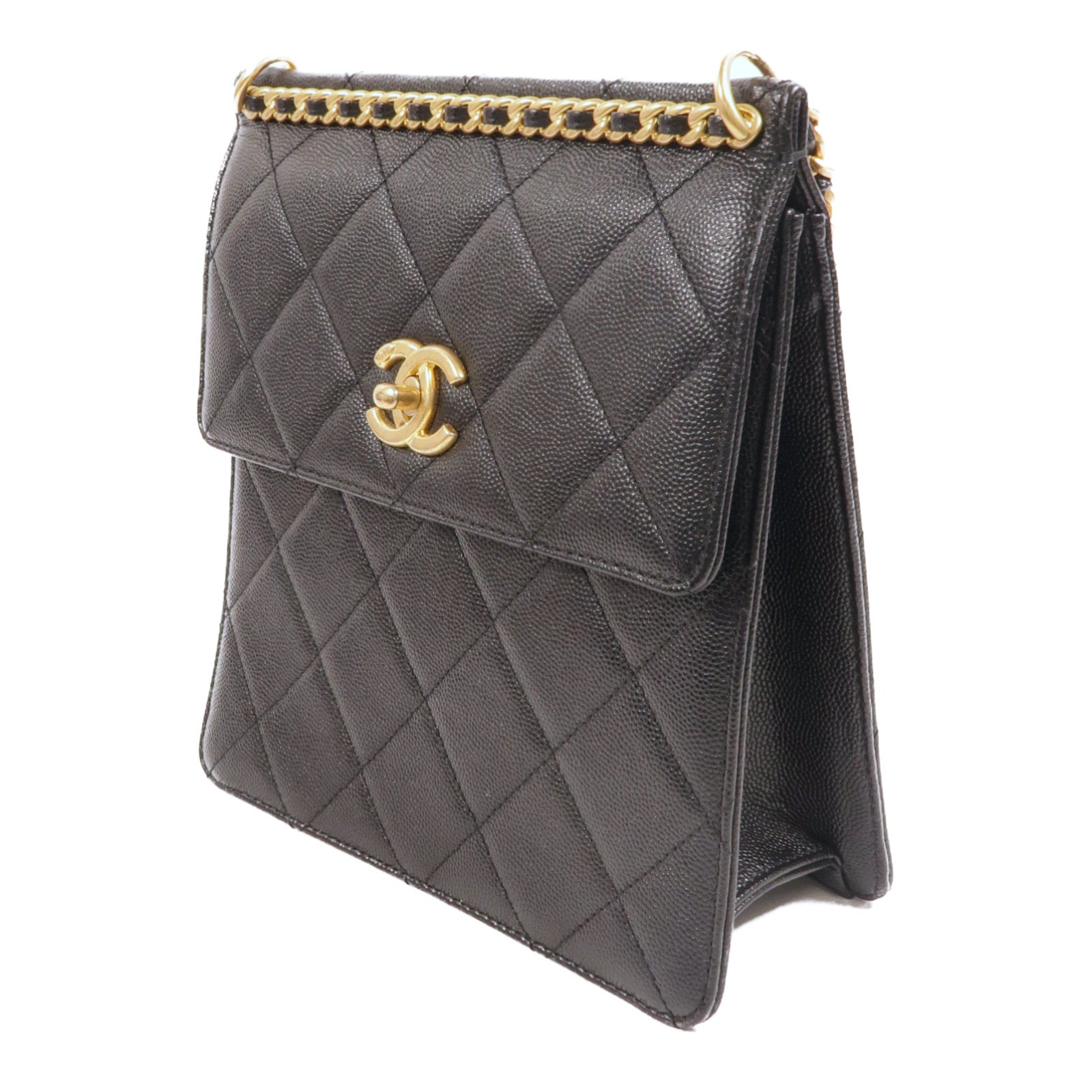 CHANEL 牛皮皮革Chain Backpack背包