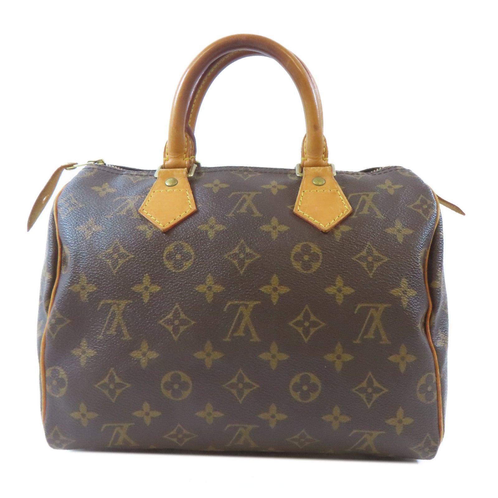 LOUIS VUITTON Monogram Speedy 25金扣手挽袋啡色