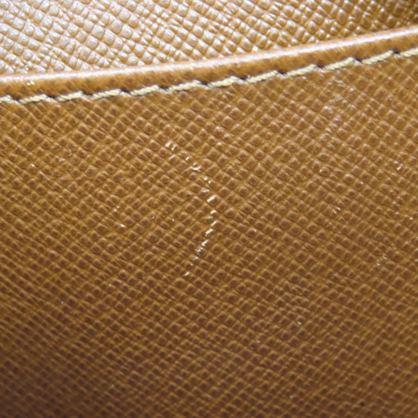 LOUIS VUITTON Monogram Cite金扣肩背袋棕色