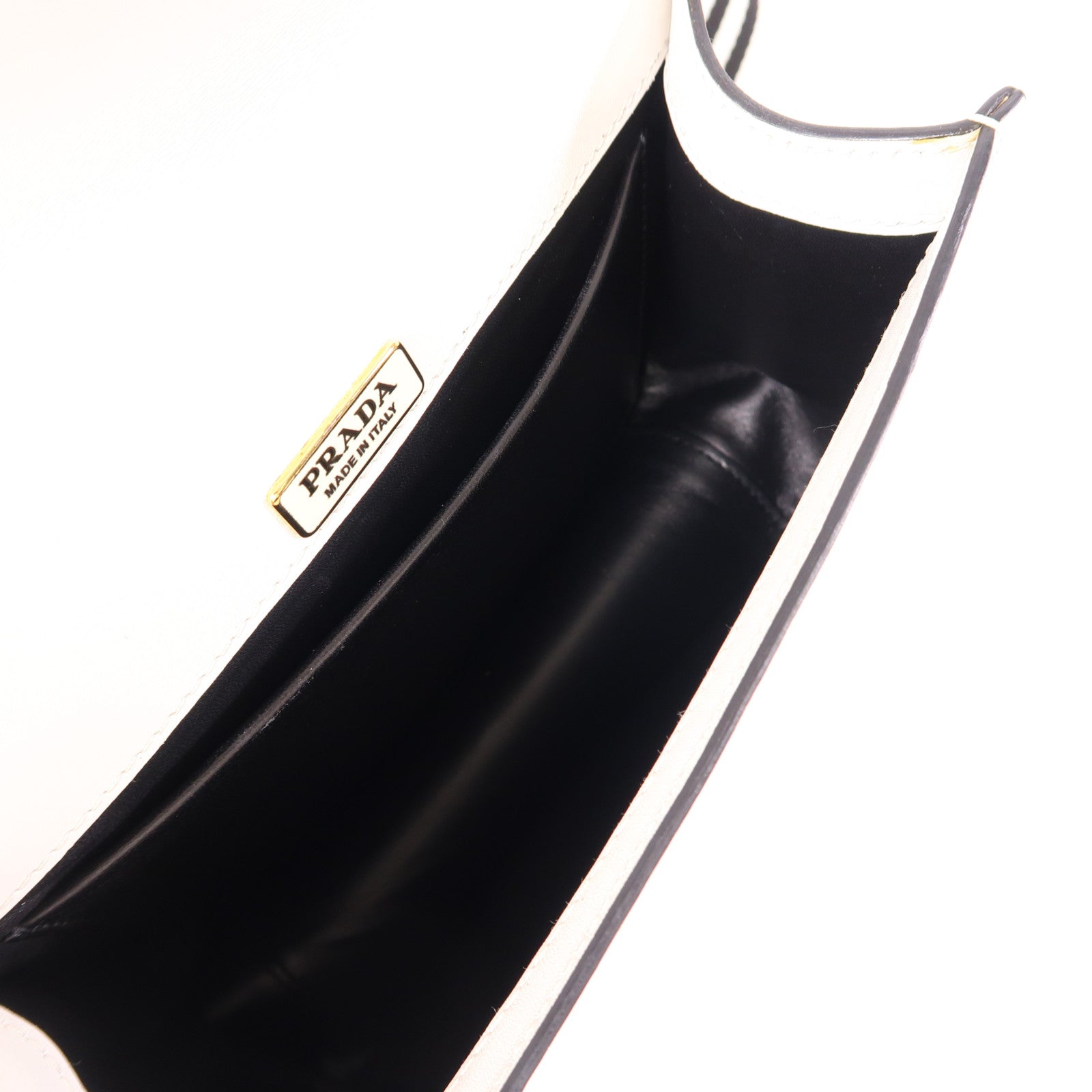 PRADA 牛皮皮革City Shoulder Bag金扣肩背袋