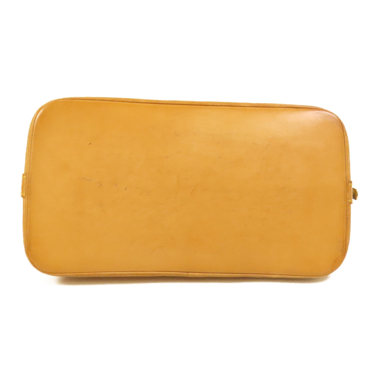 LOUIS VUITTON Monogram Alma金扣手挽袋棕色