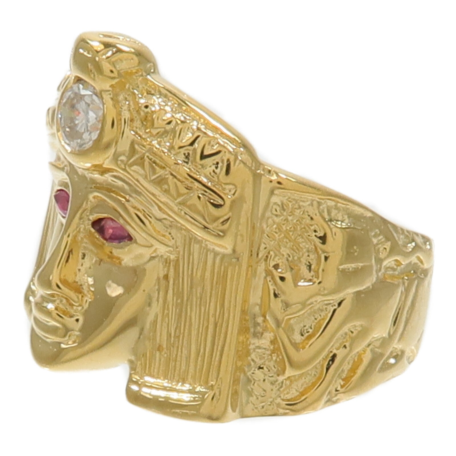 JEWELRY 18K黃金Ruby Diamond Ring紅寶石/鑽石戒指