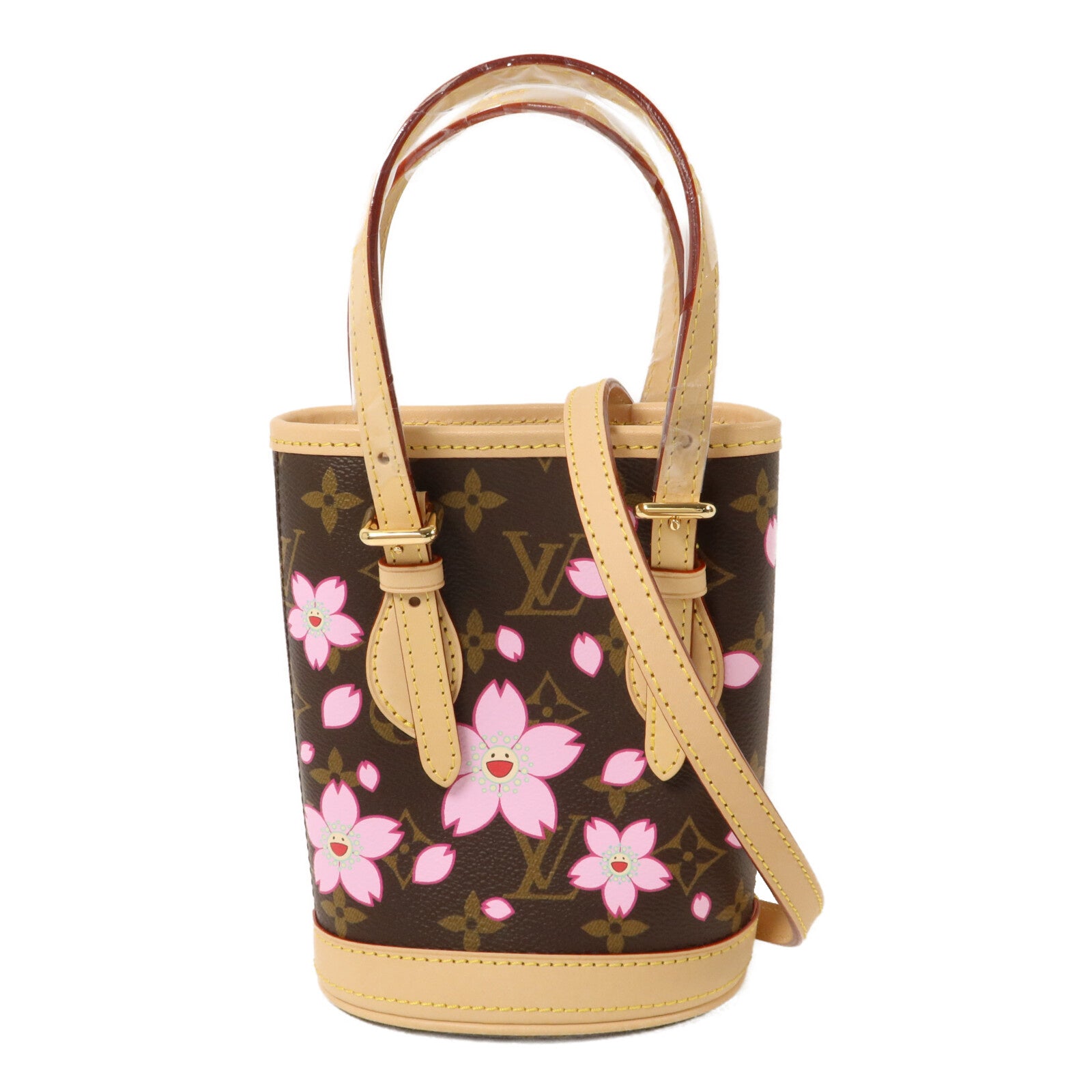 LOUIS VUITTON Monogram Cherru Blossom LV x TM Nano Bucket手挽肩背兩用袋