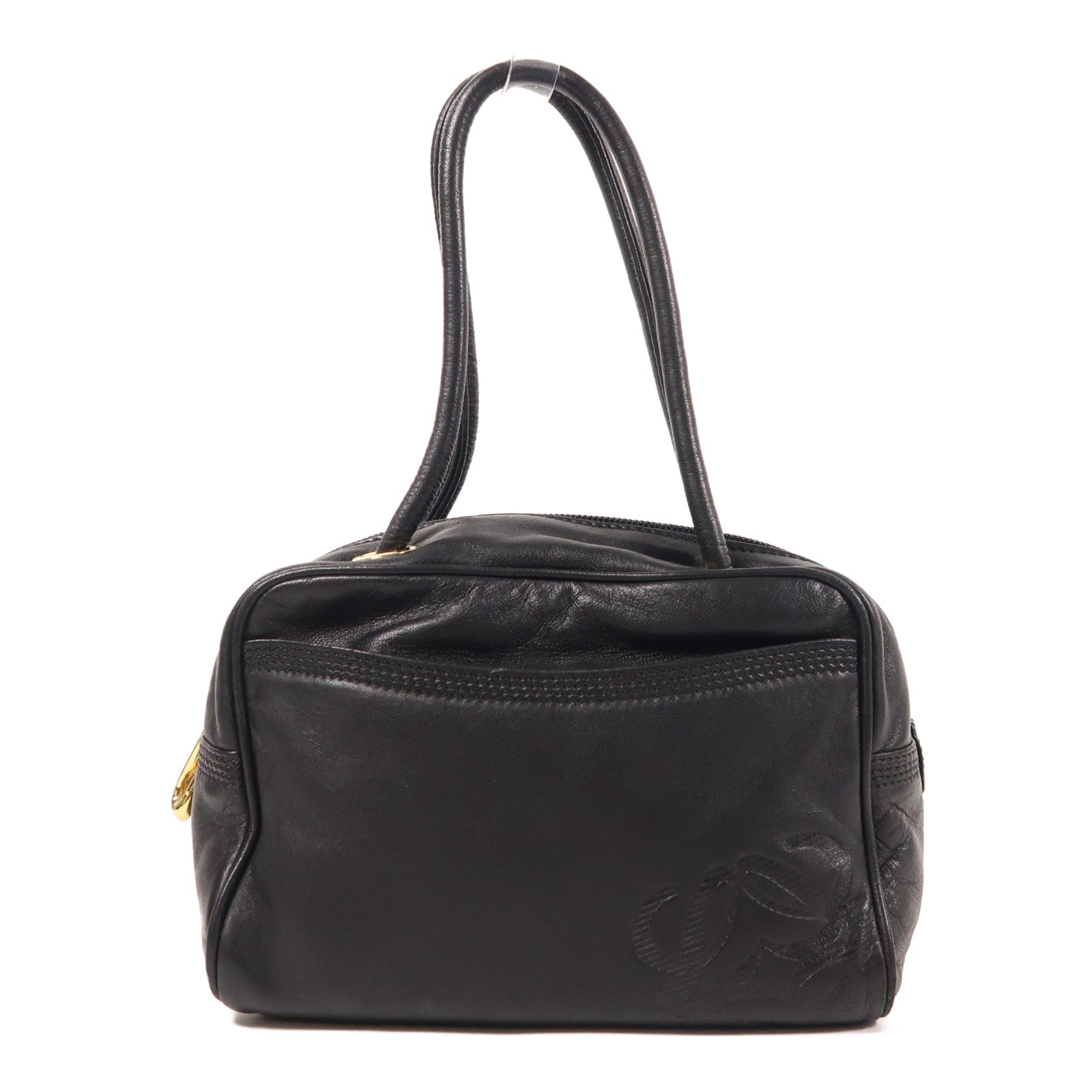 LOEWE 羊皮皮革Hand Bag金扣手挽袋