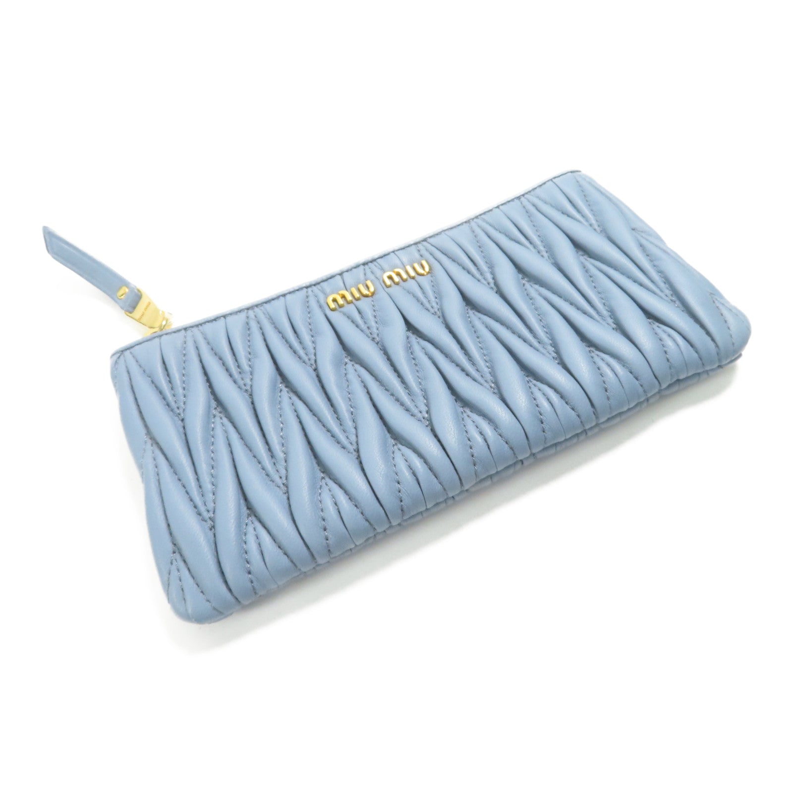 Miu Miu 羊皮皮革Pouch金扣手拿包