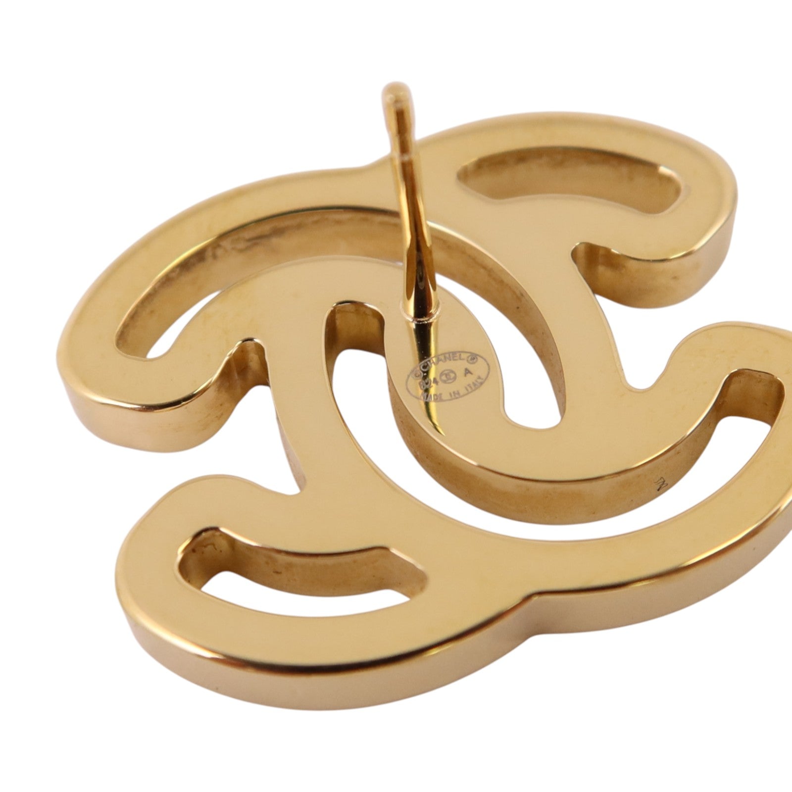 CHANEL 【激減優惠】金屬CC Earrings金扣耳環