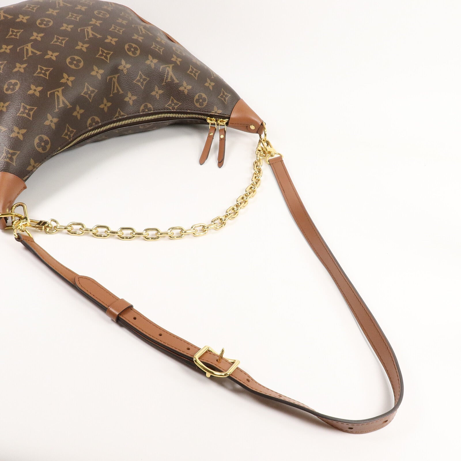 LOUIS VUITTON Monogram Reverse Loop Hobo手挽肩背兩用袋