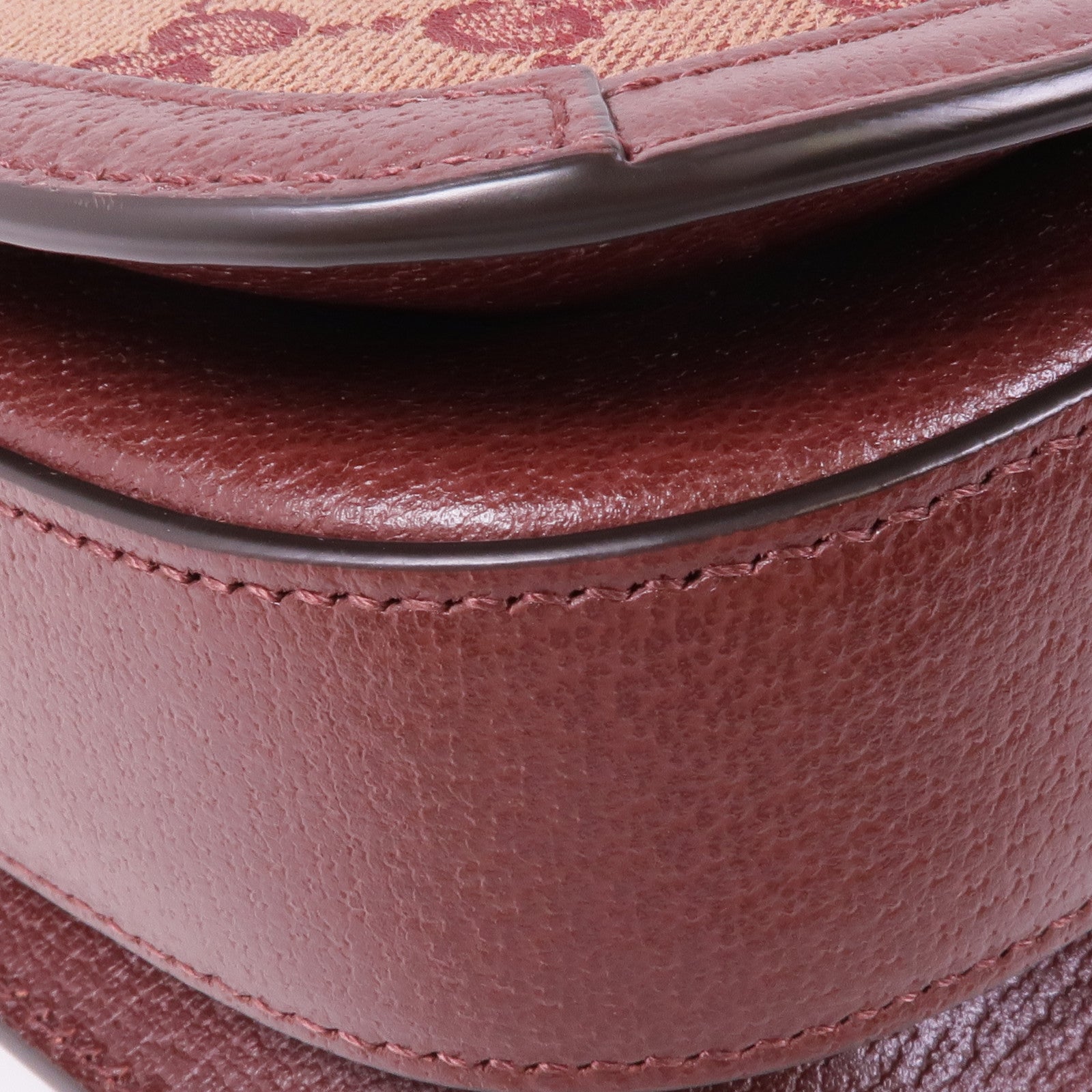 GUCCI 塗層帆布Horsebit 1955金扣肩背袋