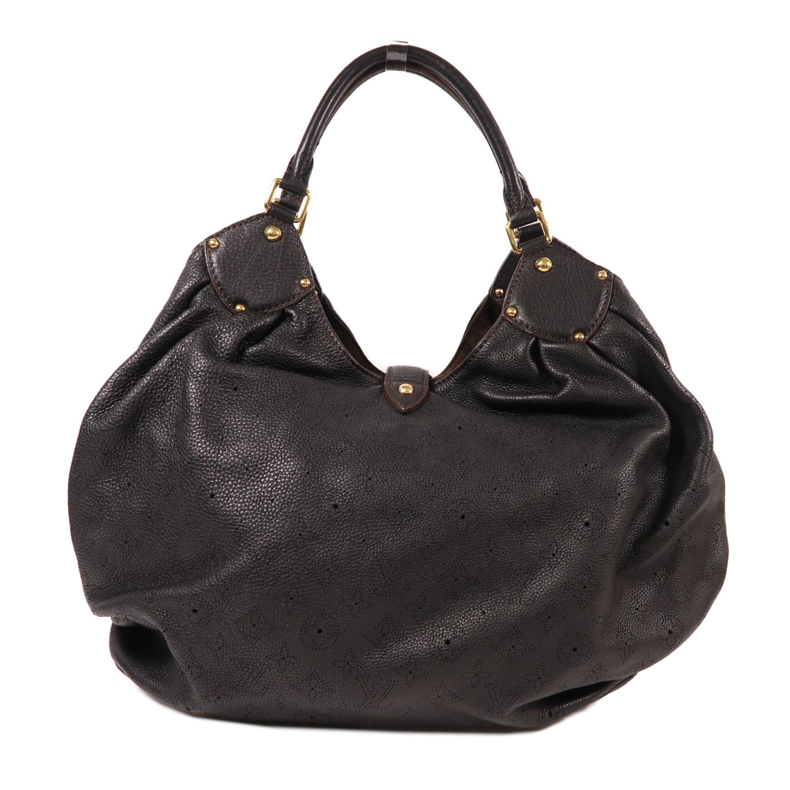 LOUIS VUITTON Monogram Mahina Mahina XL金扣肩背袋