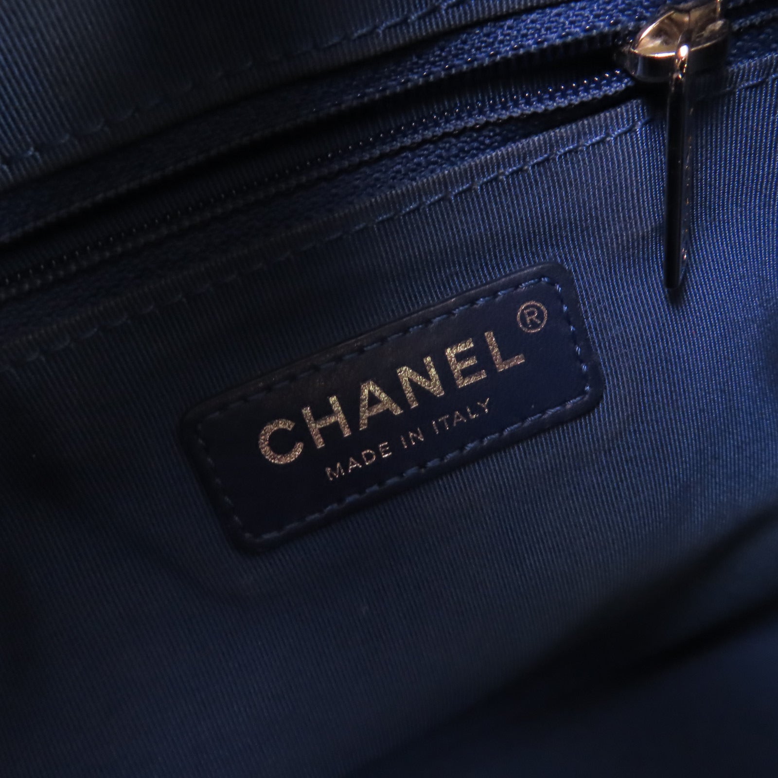 CHANEL 【激減優惠】菱格羊皮皮革Gabrielle MM Chain Shoulder Bag金扣鏈帶肩背袋藍色