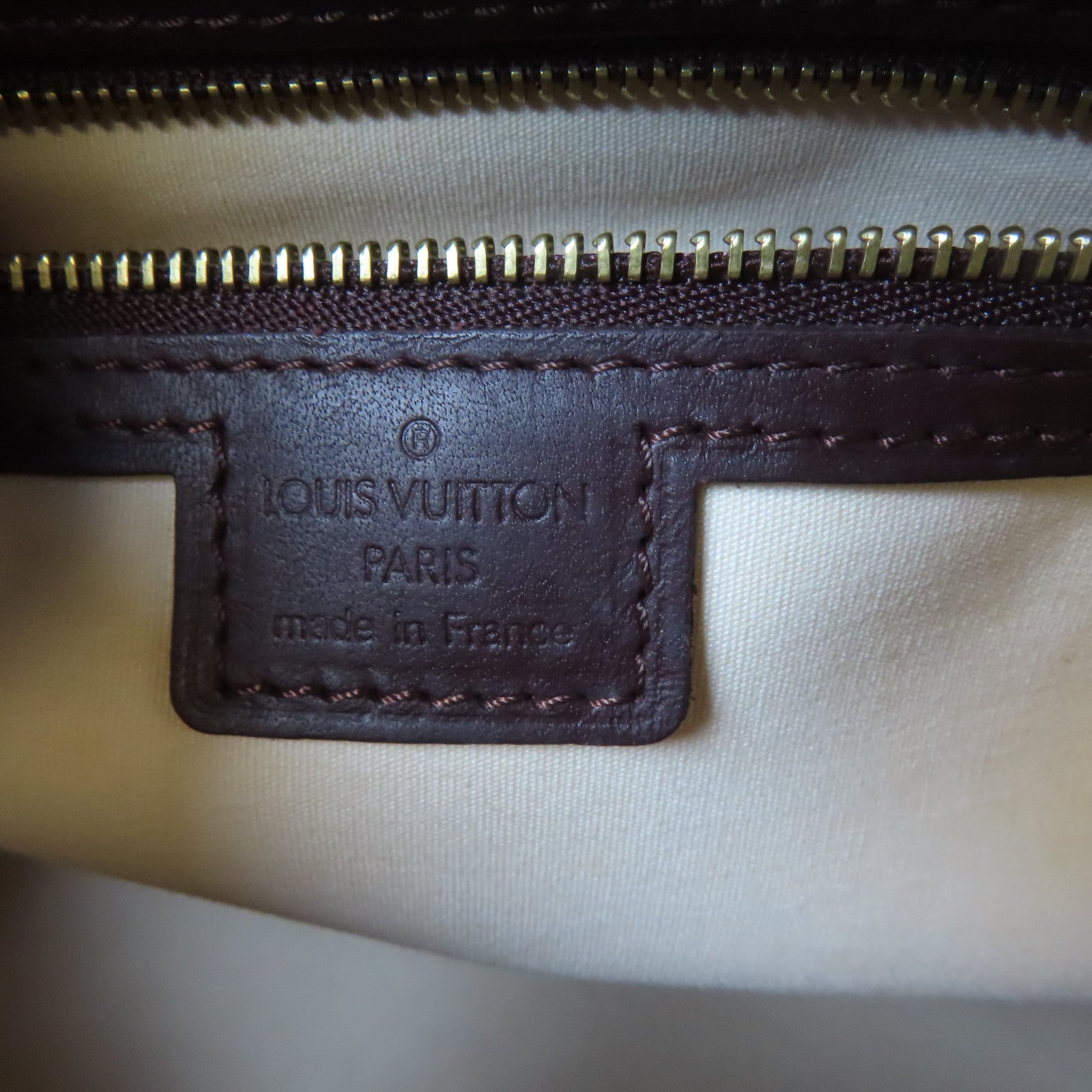 LOUIS VUITTON Monogram Mini Josephine GM金扣手挽袋紅色