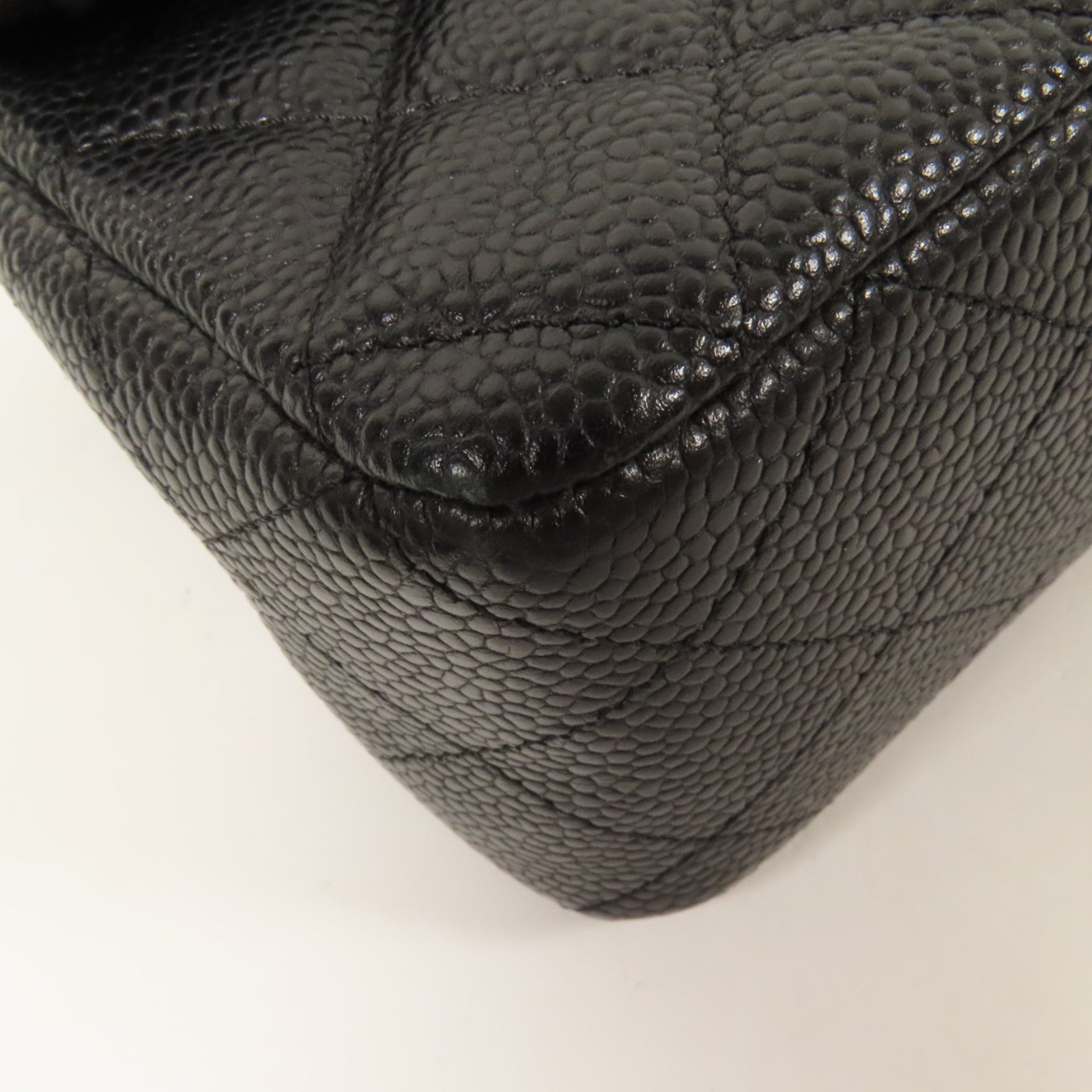 CHANEL 牛皮皮革Mini Classic 20銀扣鏈帶肩背袋