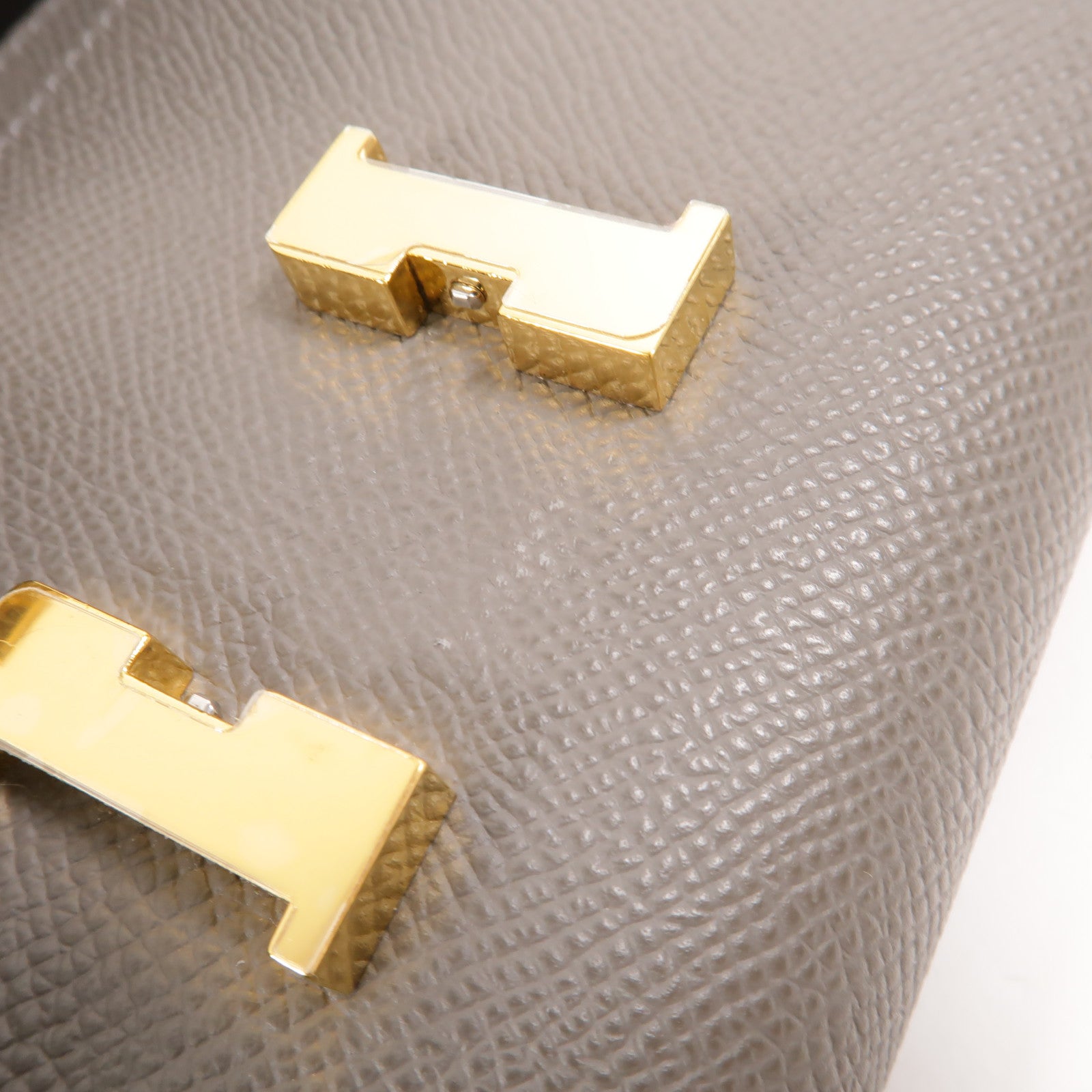 HERMES Epsom皮革Constance To Go肩背袋Gris Meyer