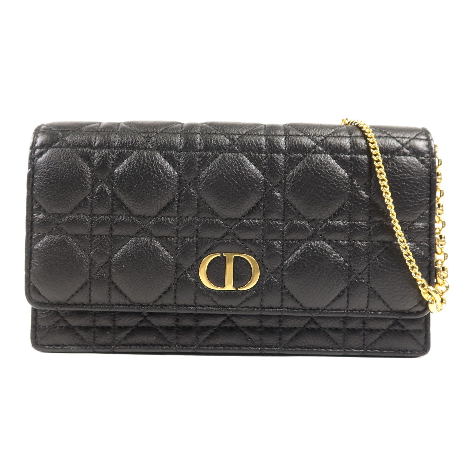 Dior 羊皮皮革Caro Pouch金扣肩背袋