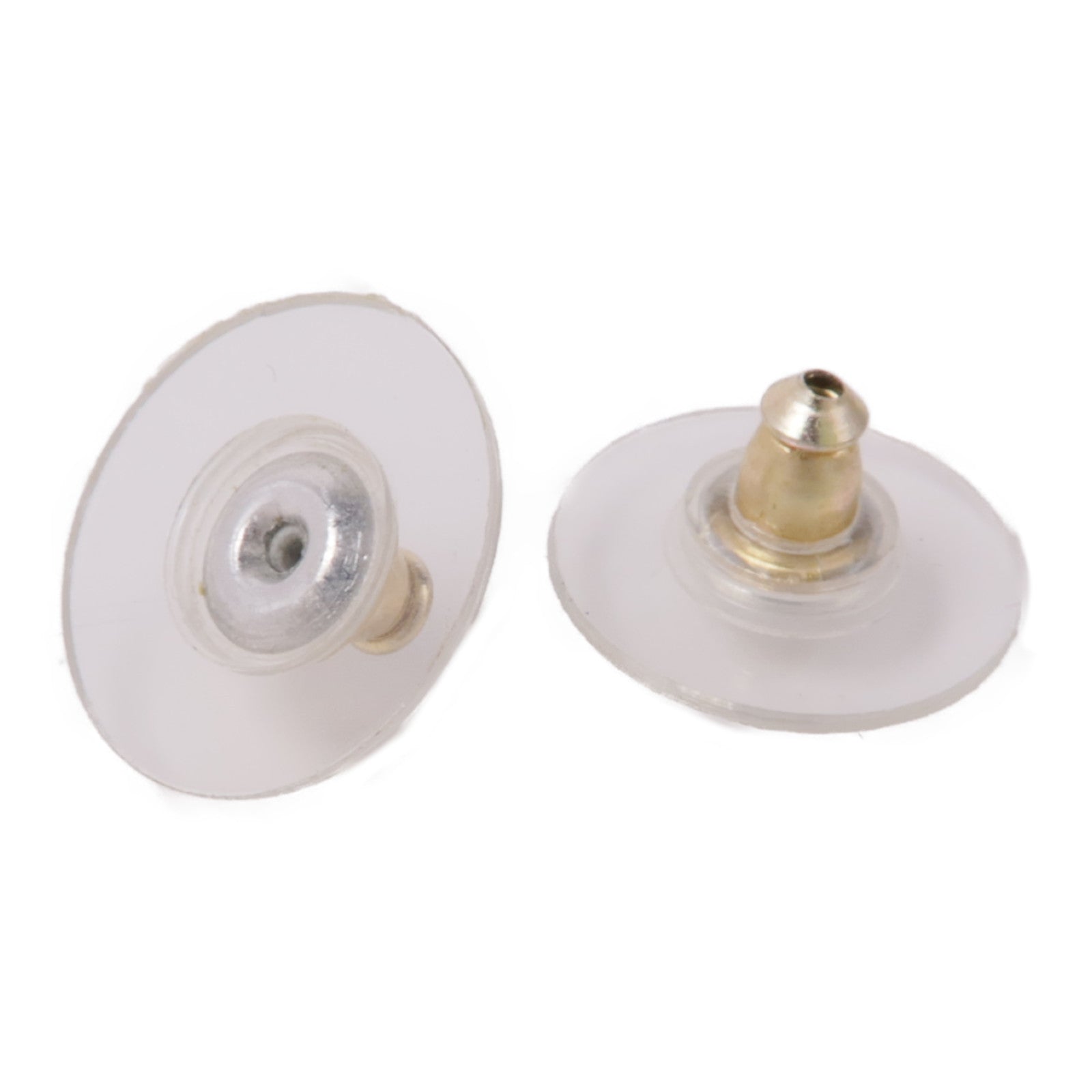 CHANEL CC Earrings Metal Gold Pink