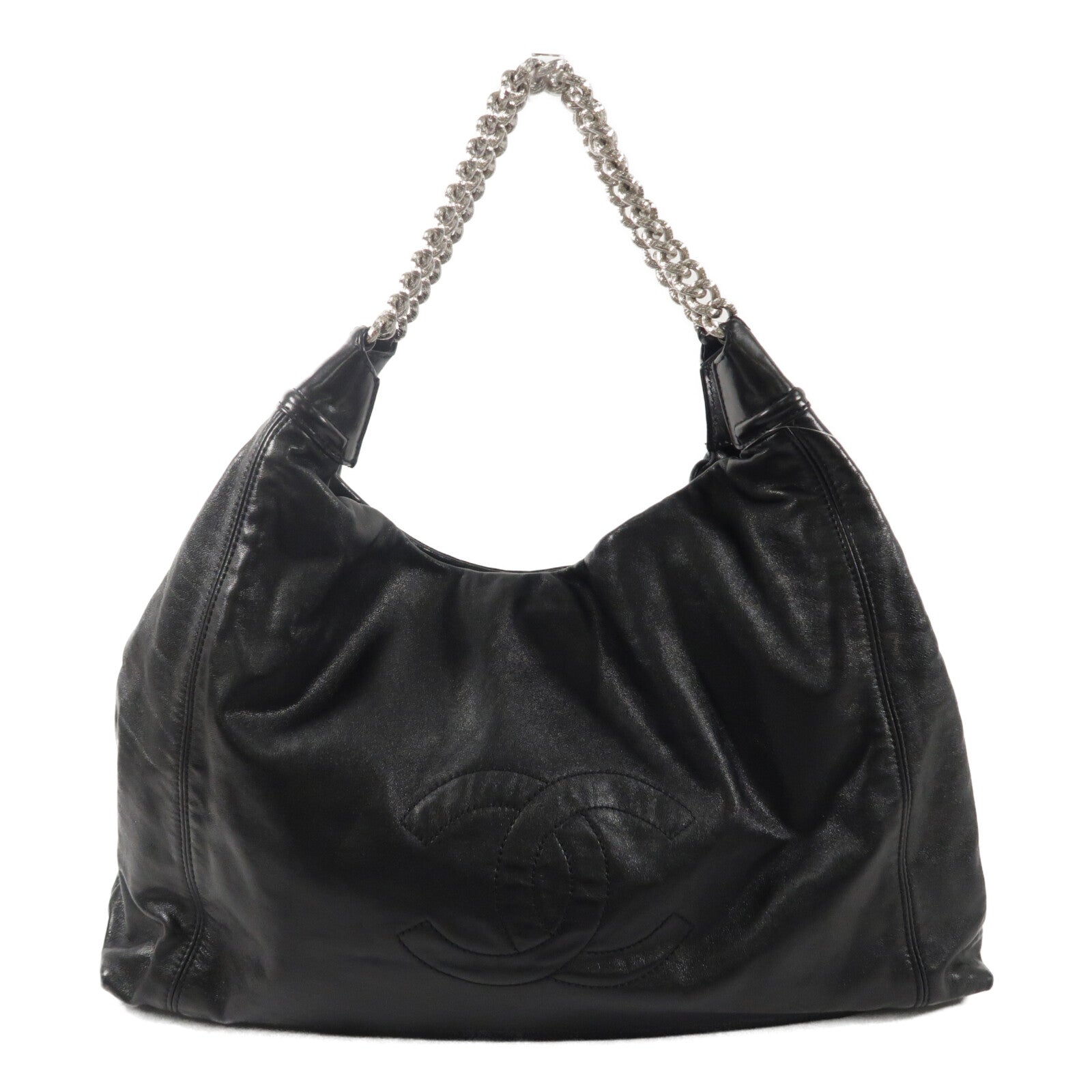 CHANEL 牛皮皮革Vintage Shoulder Bag鏈帶肩背袋