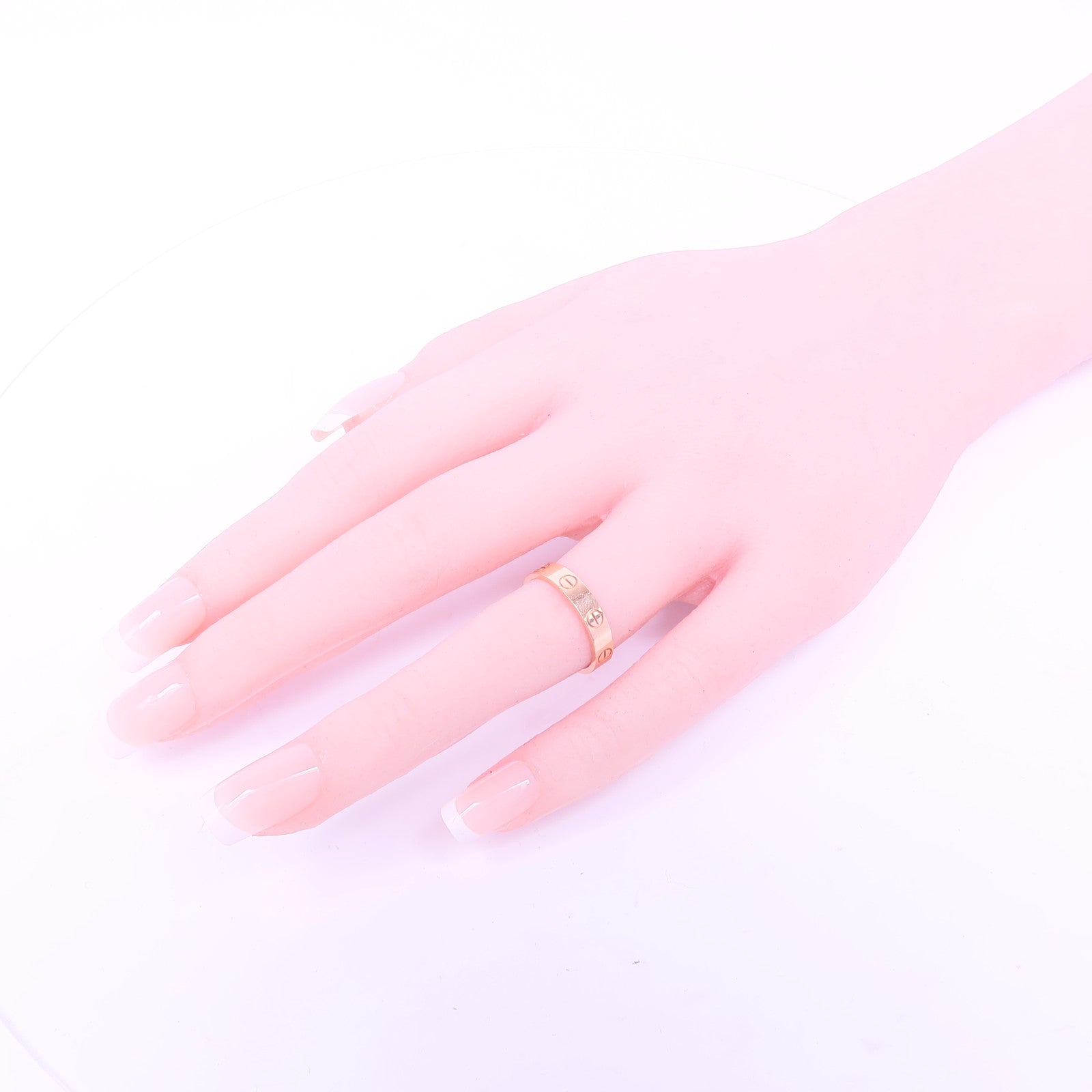 CARTIER 18K玫瑰金Love Ring戒指Cartier#51/US#5.5
