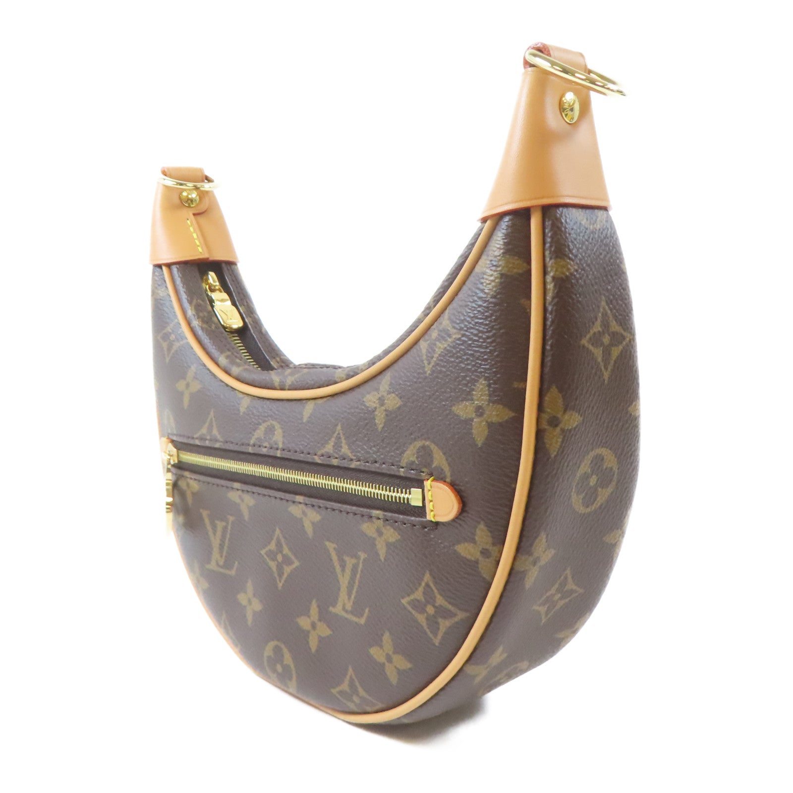 LOUIS VUITTON Monogram Loop Bag金扣肩背袋啡色