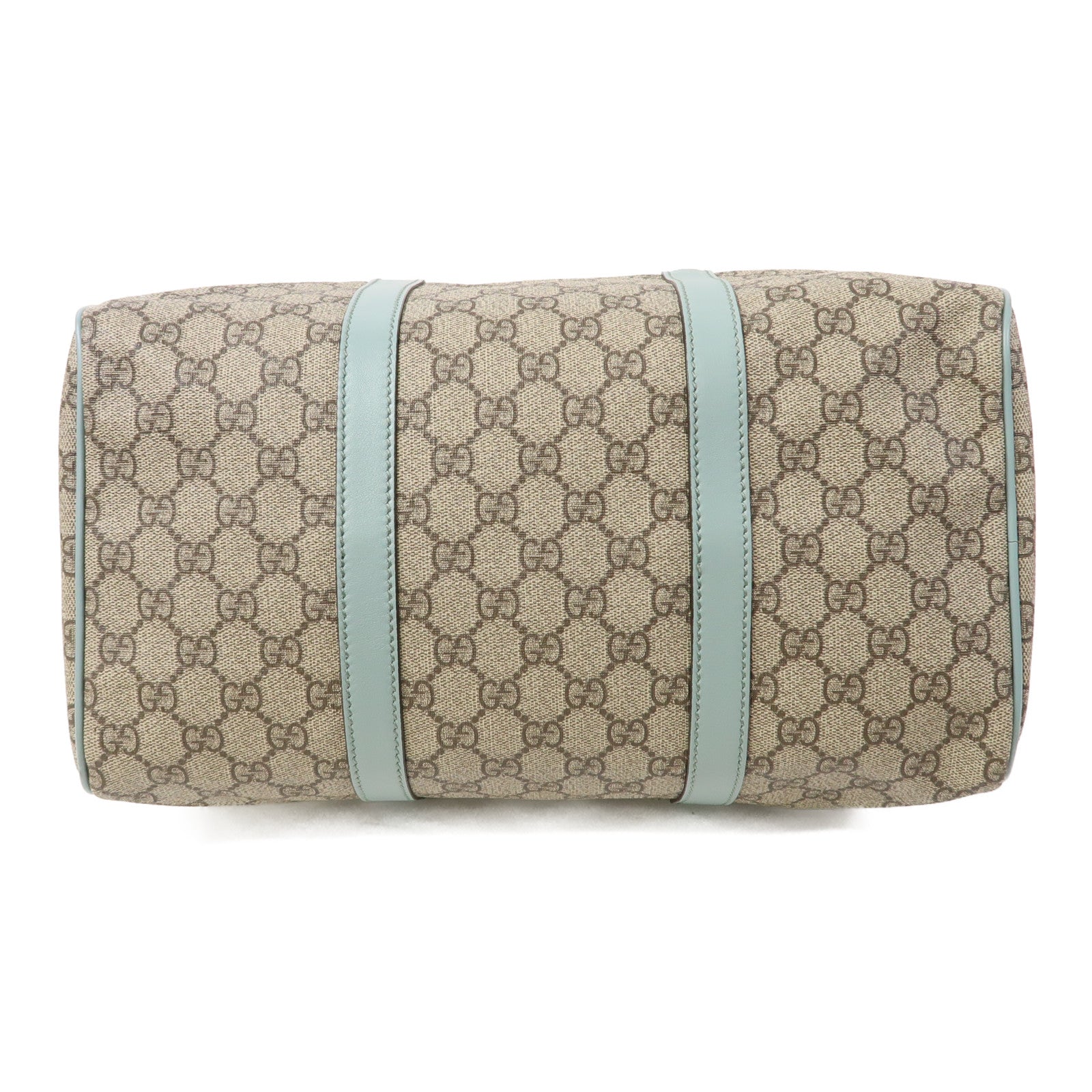 GUCCI 塗層帆布Boston Handbag金扣手挽袋米色
