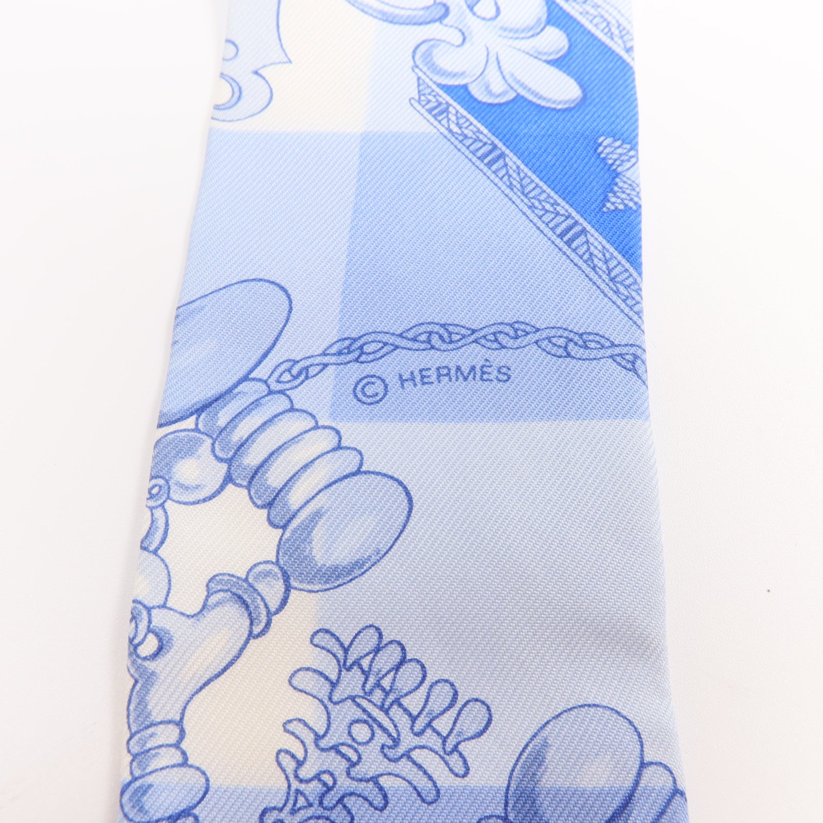 HERMES 絲質Twilly絲巾