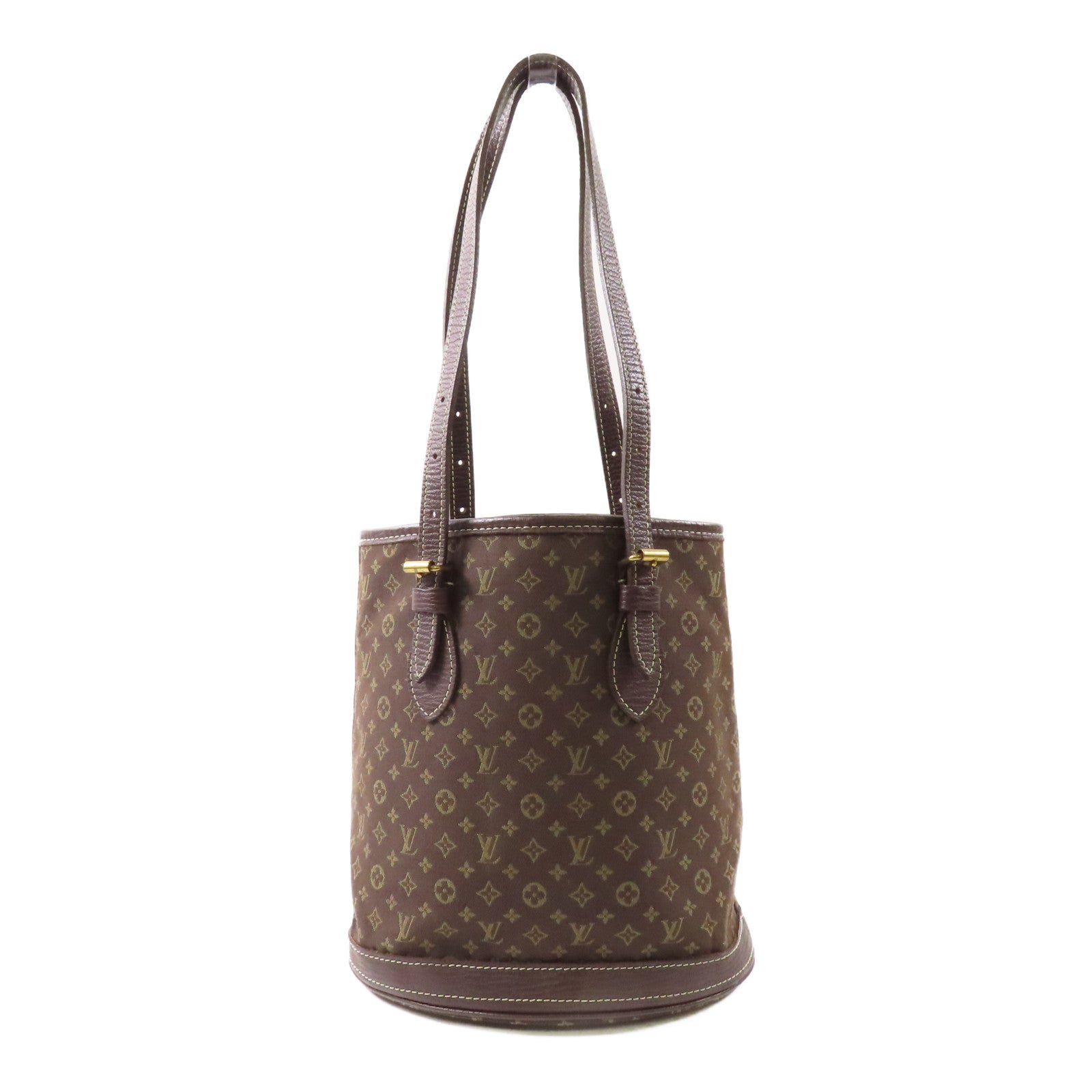 LOUIS VUITTON Monogram Mini Lin Bucket PM肩背袋