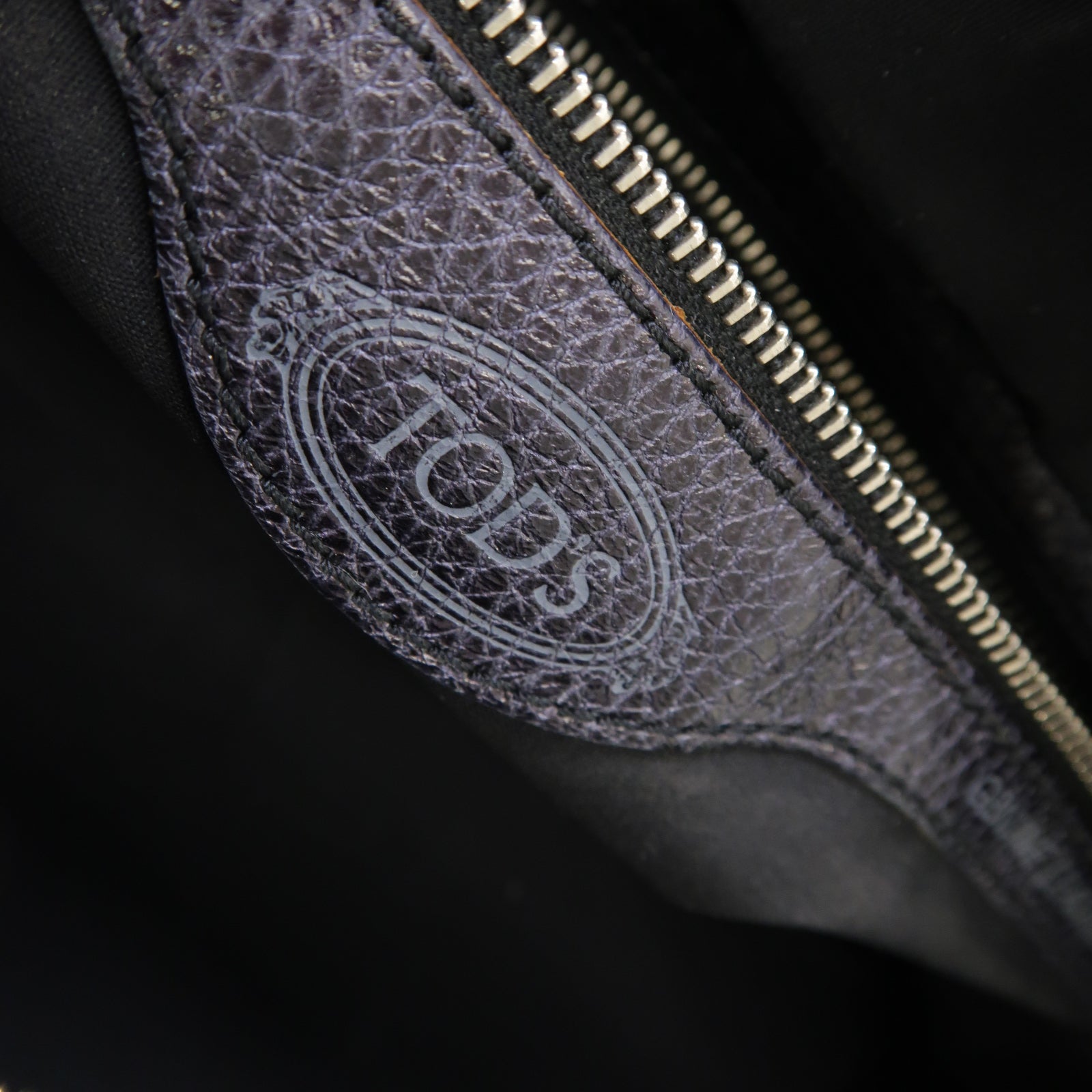 TOD’S 【激減優惠】牛皮皮革Handbag手挽袋深藍色