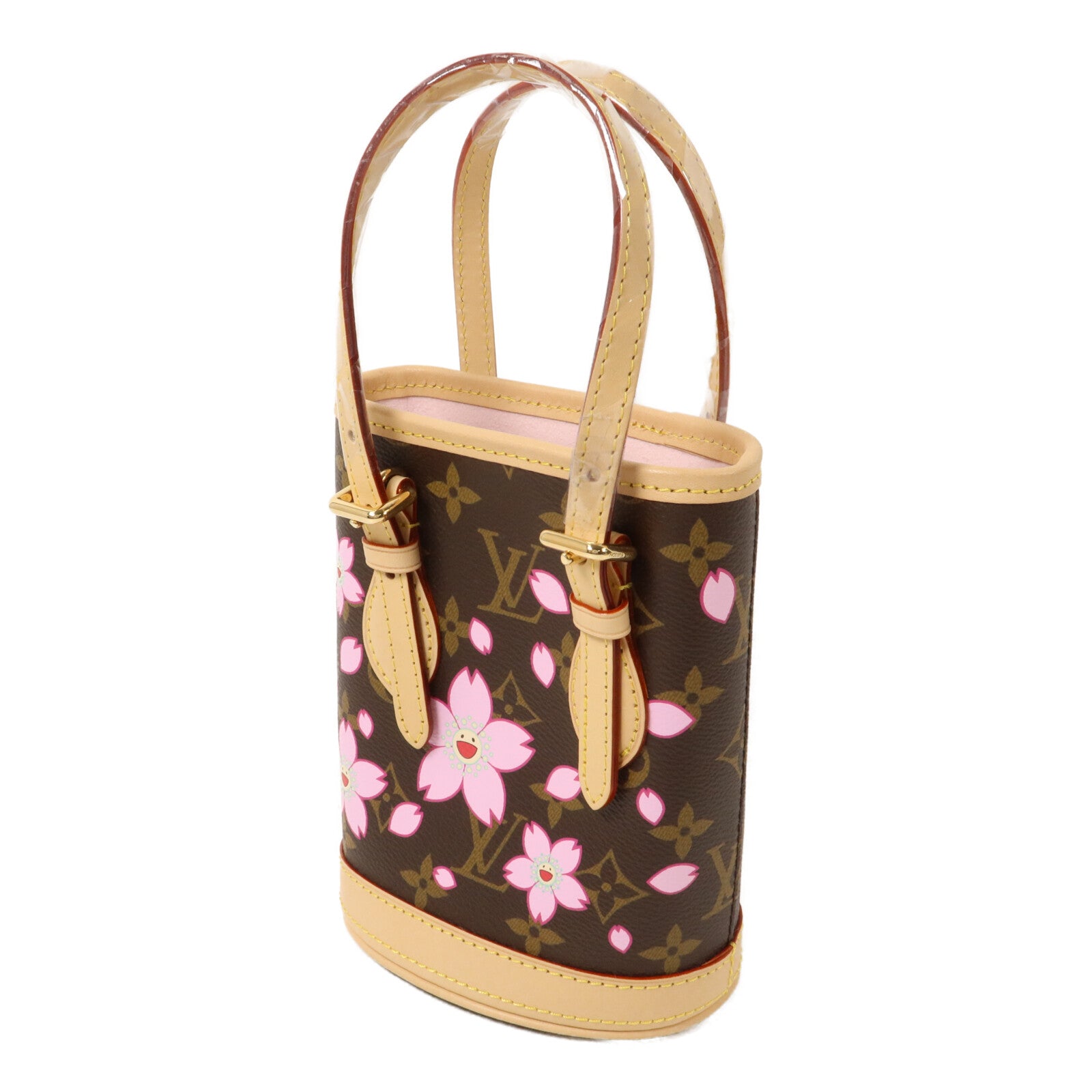 LOUIS VUITTON Monogram Cherru Blossom LV x TM Nano Bucket手挽肩背兩用袋