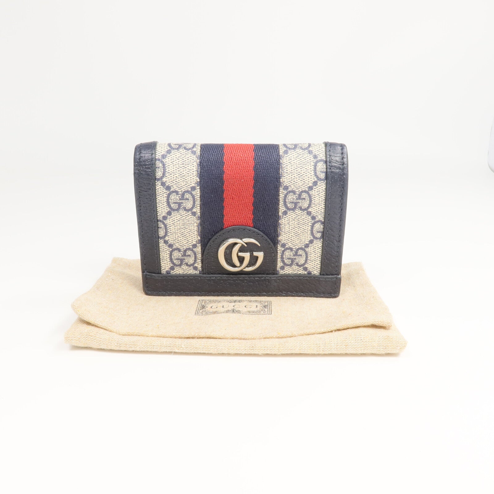 GUCCI 塗層帆布Ophidia Card Case卡片套