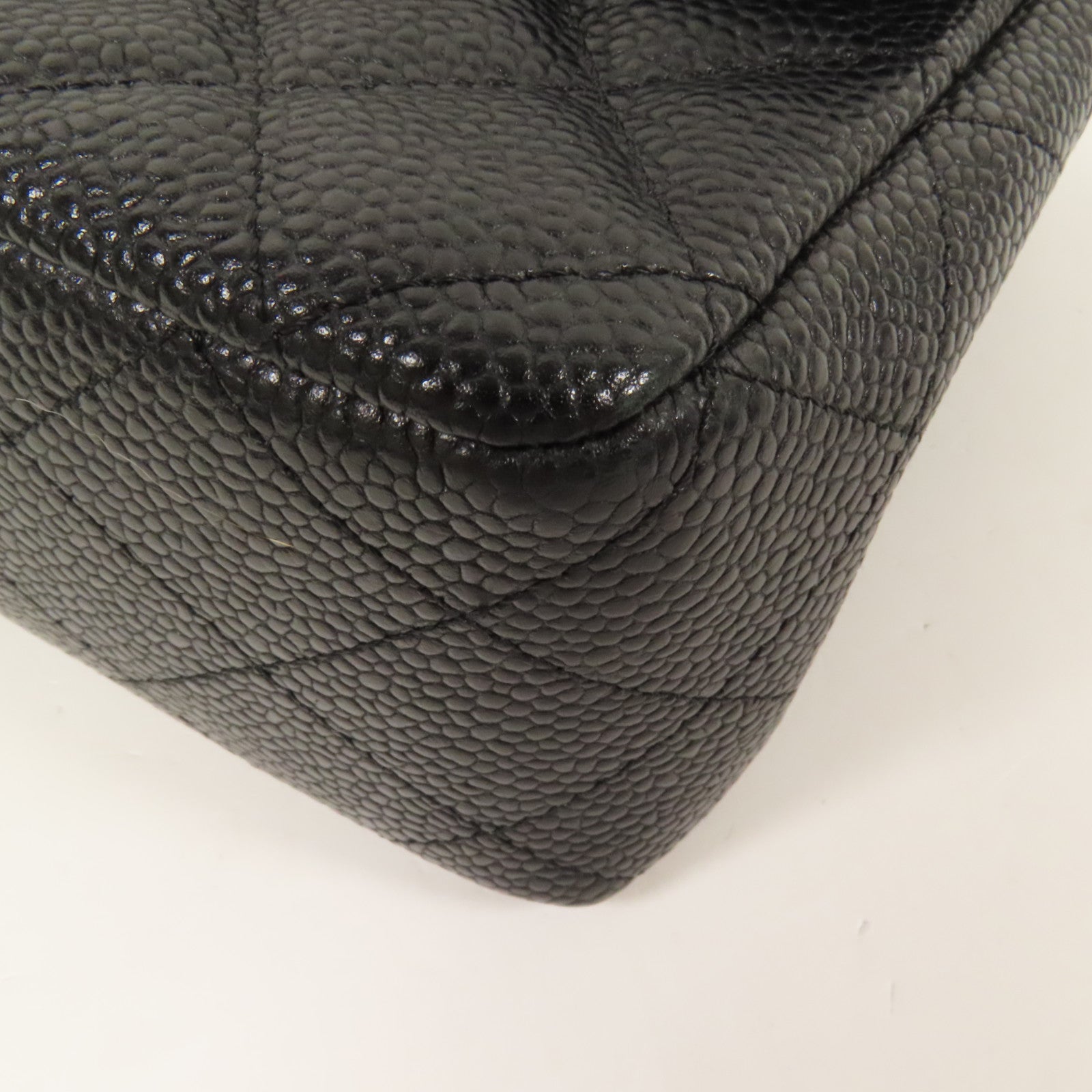 CHANEL 牛皮皮革Mini Classic 20銀扣鏈帶肩背袋