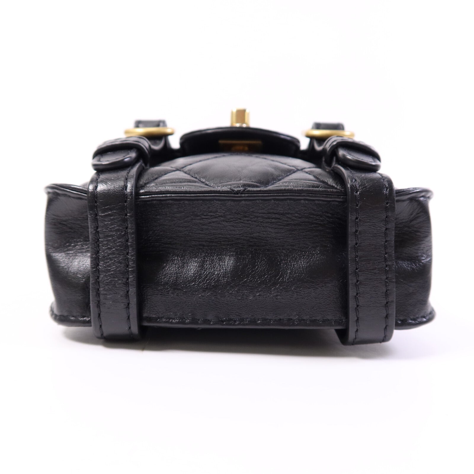 CHANEL 牛皮皮革Chain Shoulder Bag金扣鏈帶手挽肩背兩用袋