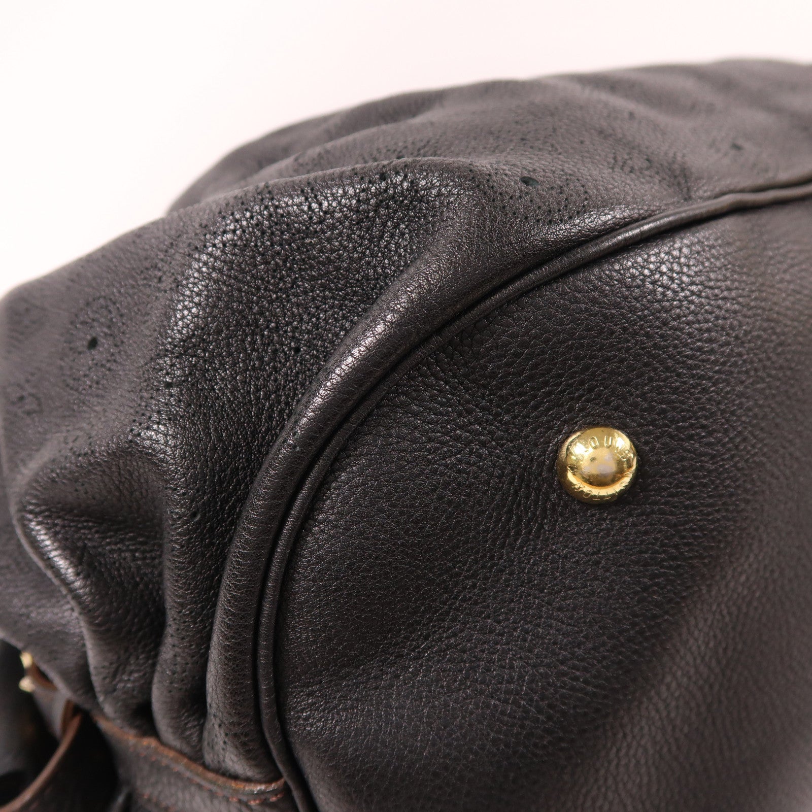 LOUIS VUITTON Monogram Mahina Mahina XL金扣肩背袋