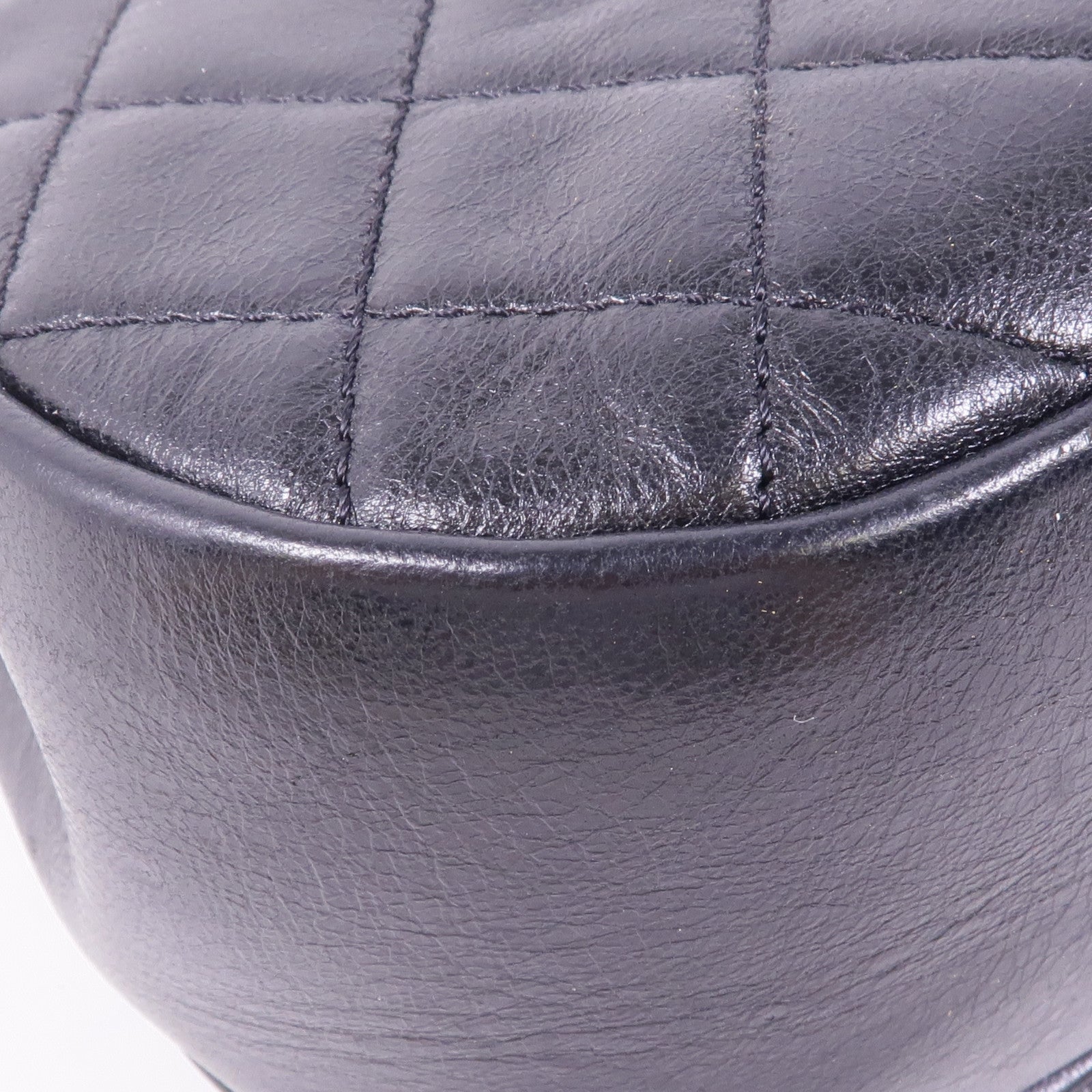 CHANEL 牛皮皮革Chain Shoulder金扣鏈帶肩背袋