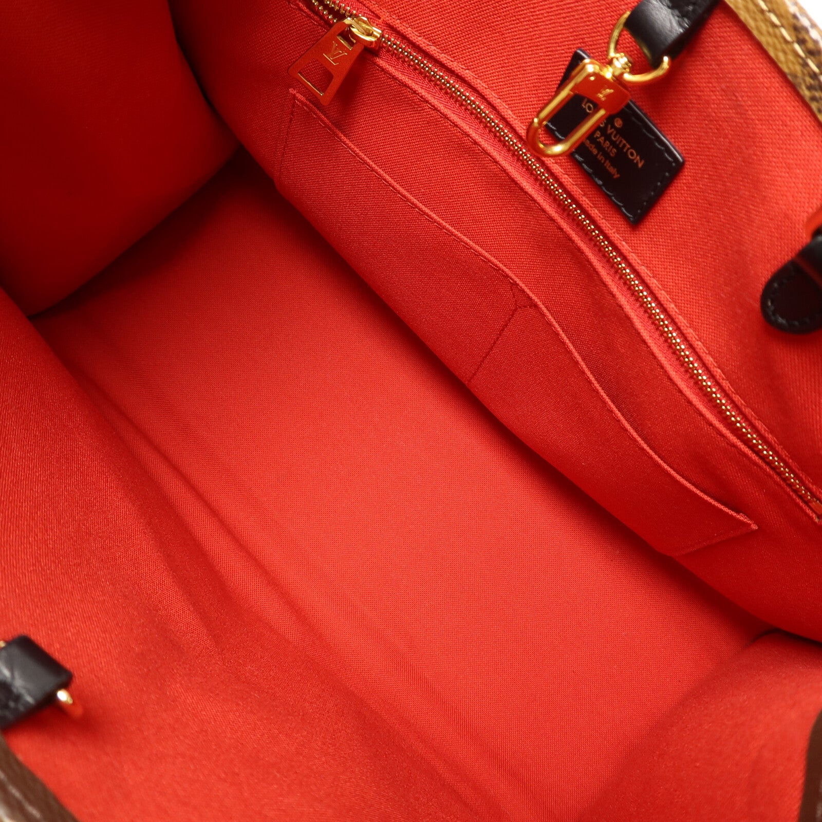 LOUIS VUITTON Monogram Giant/Monogram Reverse On The Go MM金扣手挽肩背兩用袋