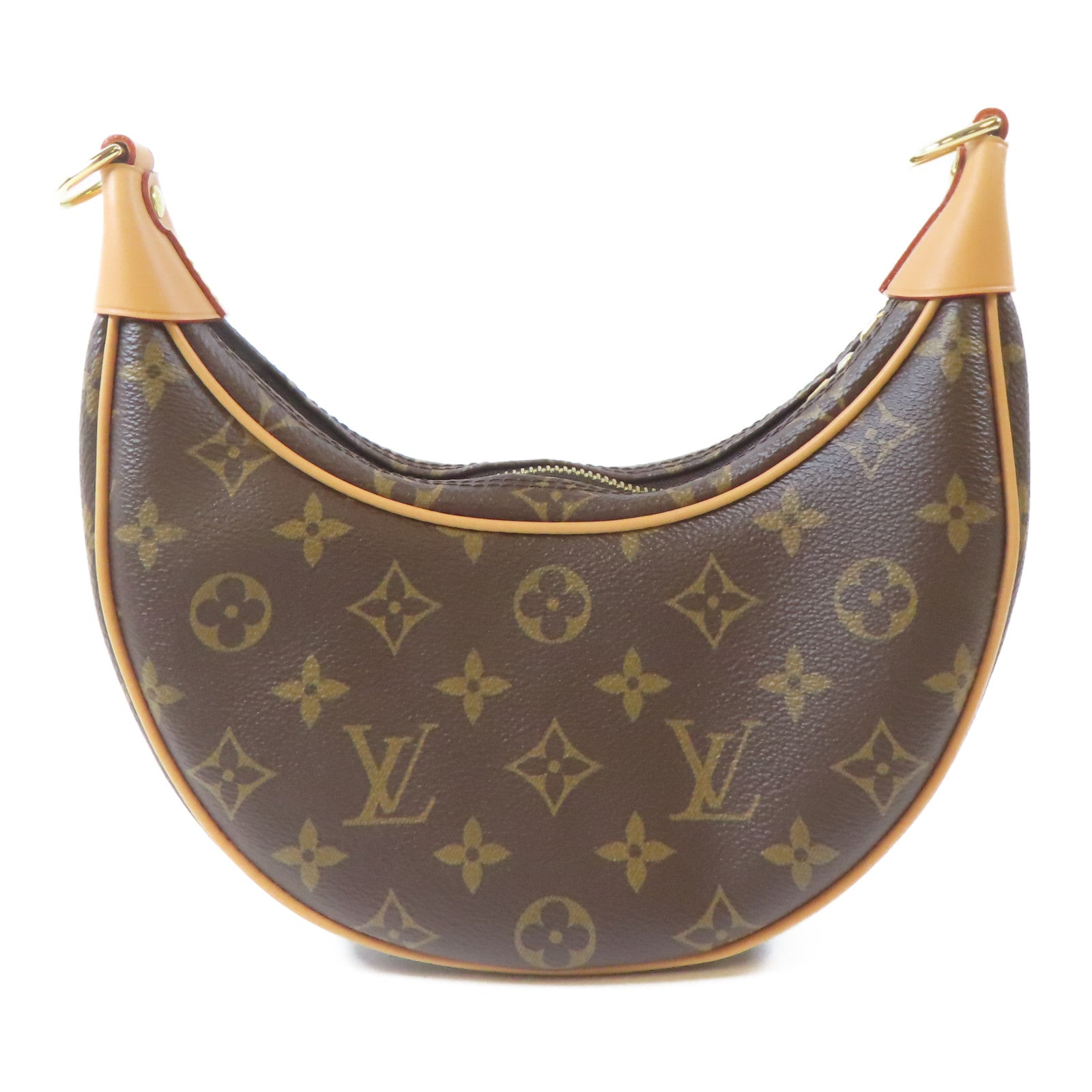 LOUIS VUITTON Monogram Loop Bag金扣肩背袋啡色