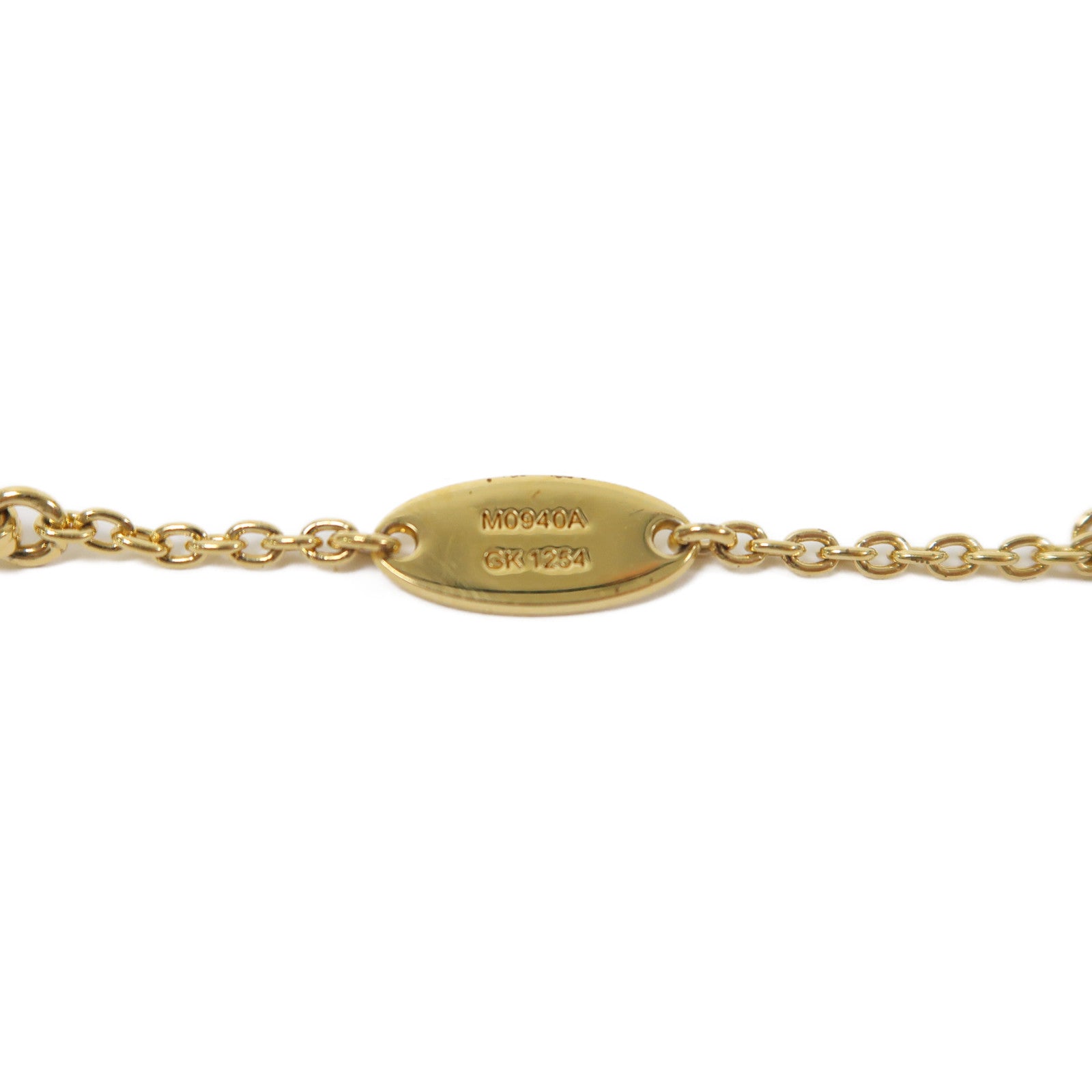 LOUIS VUITTON 金屬Floragram Bracelet手鏈金色/白色