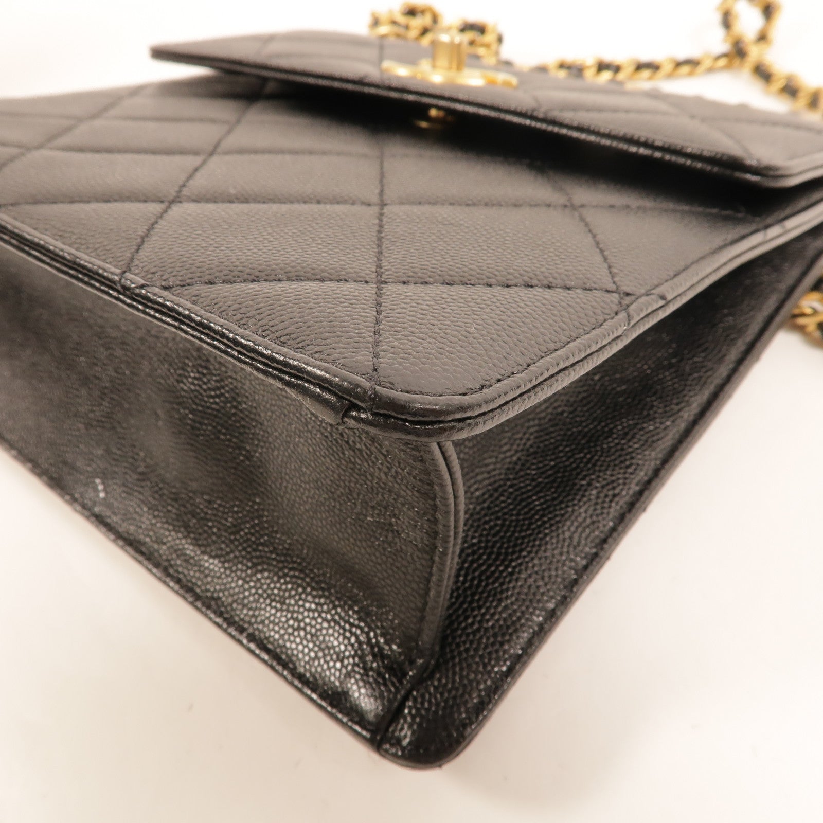 CHANEL 牛皮皮革Chain Backpack背包