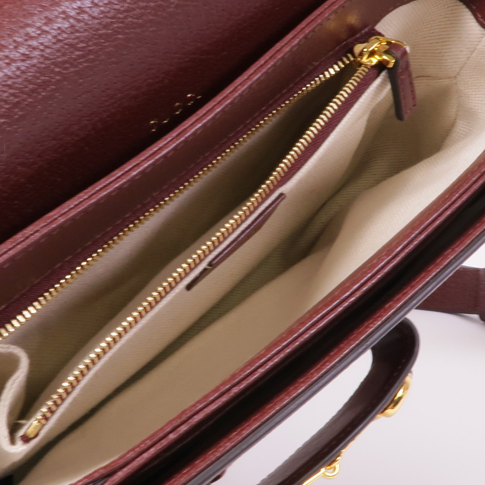 GUCCI 塗層帆布Horsebit 1955金扣肩背袋