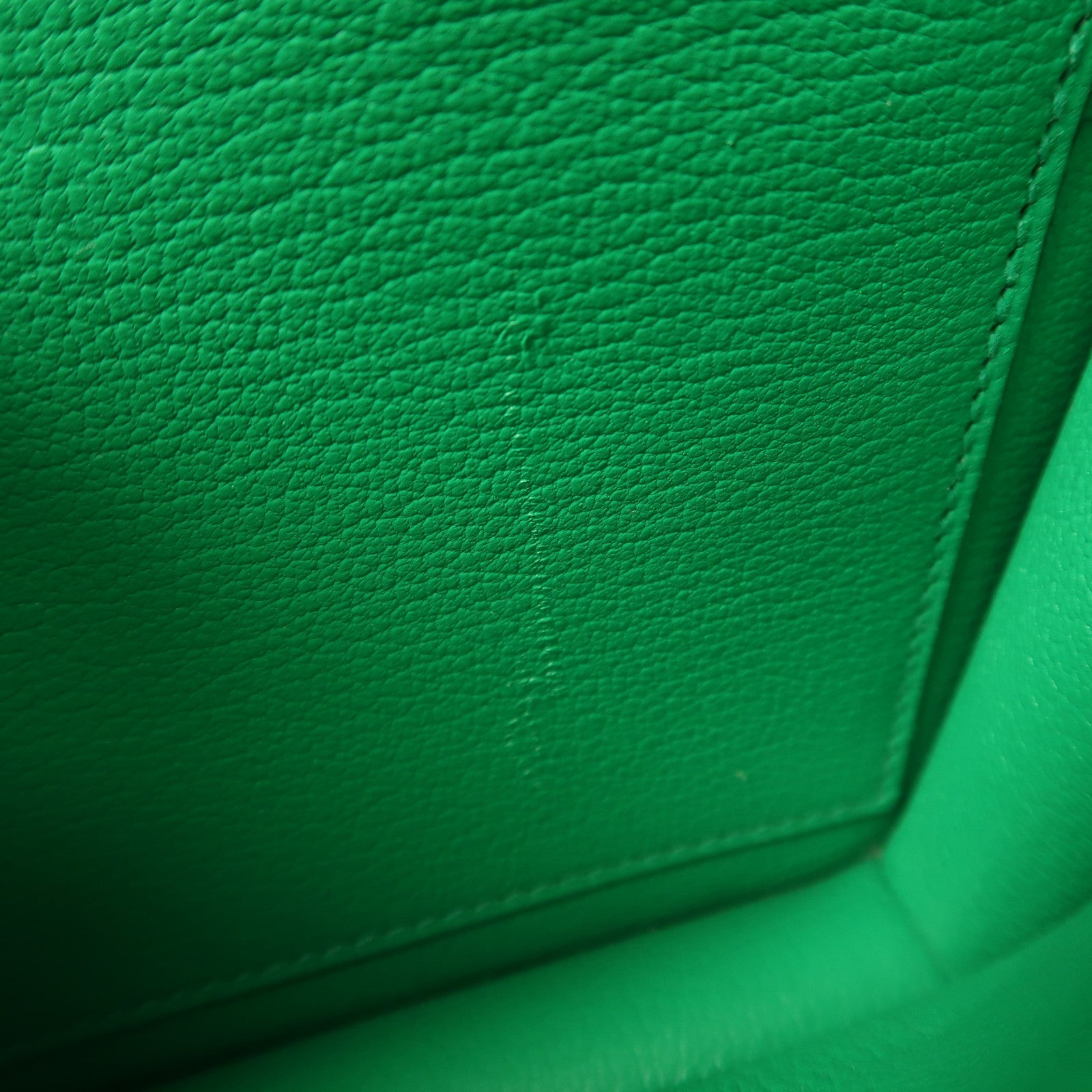 HERMES Evercolor皮革Roulis Mini銀扣肩背袋Menthe