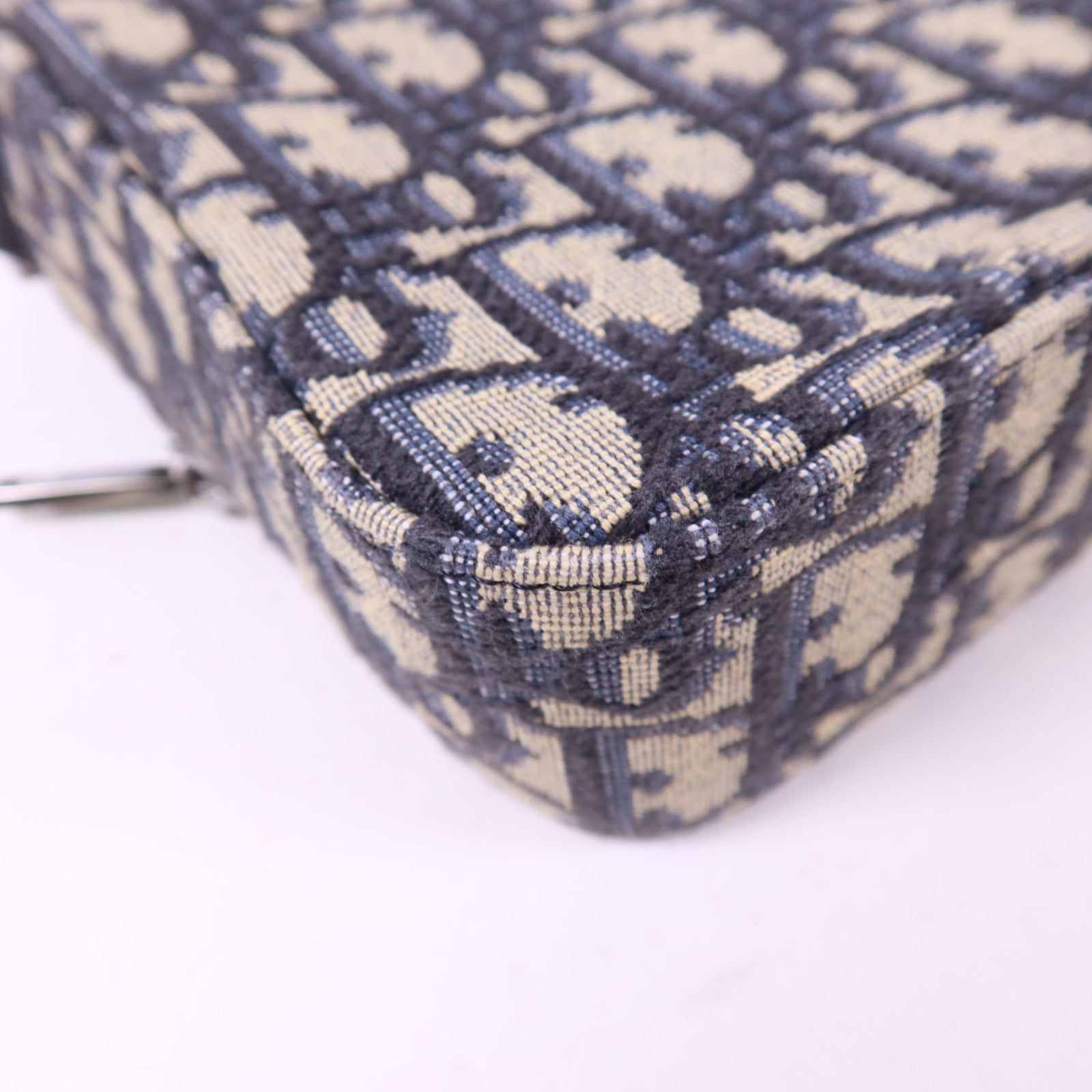 Dior 帆布Safari Messenger Oblique銀扣肩背袋