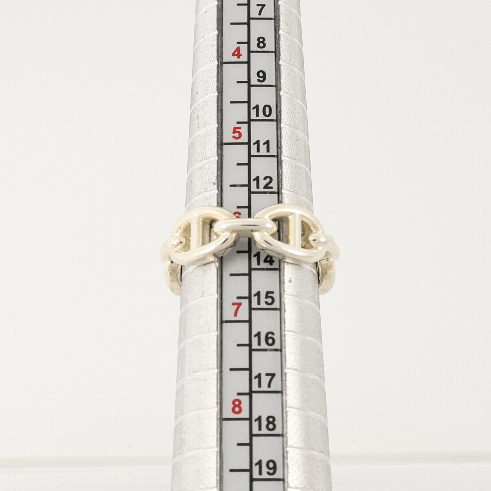HERMES 925純銀Chaine d'Ancre Enchainee Ring戒指