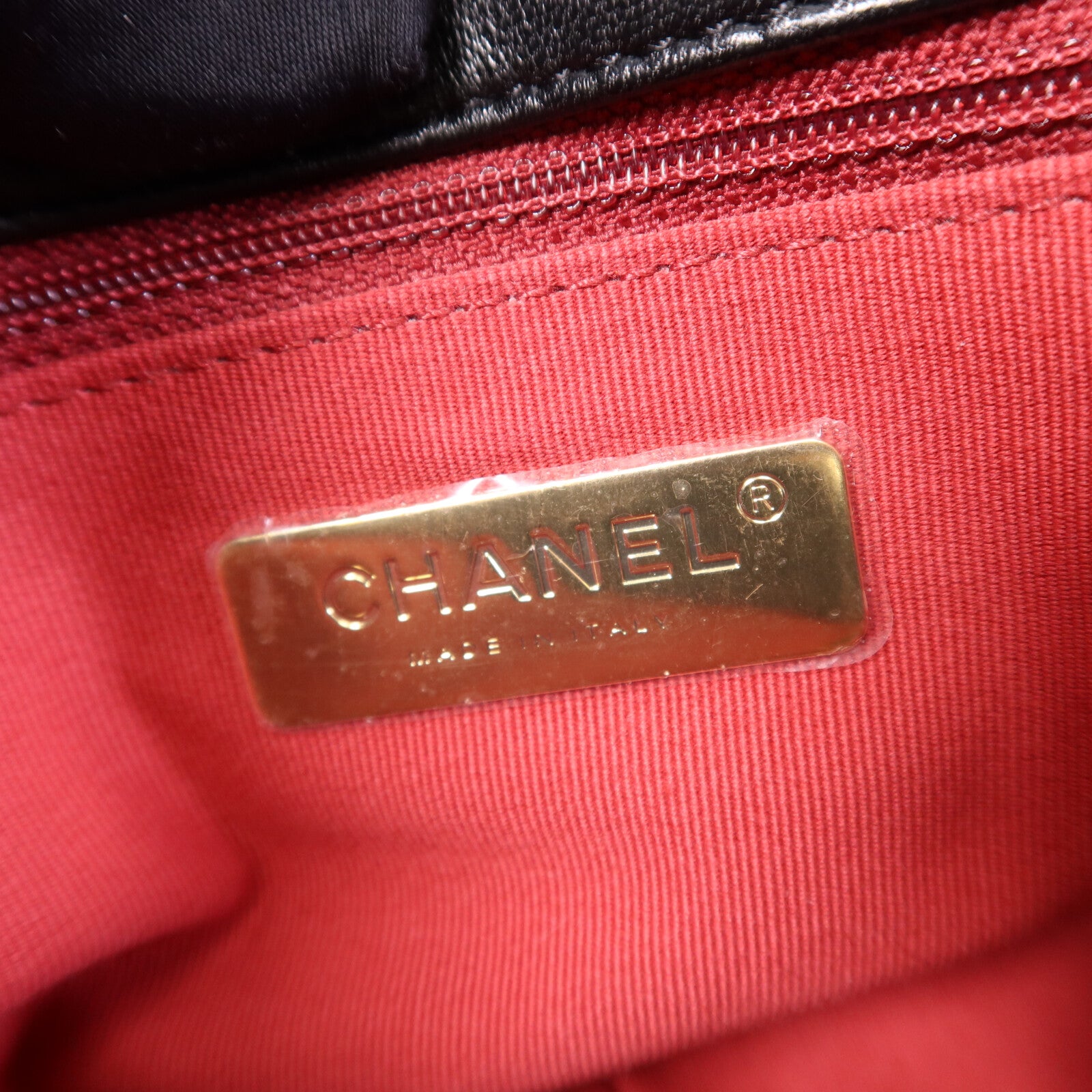 CHANEL 羊皮皮革C19 Small鏈帶手挽肩背兩用袋