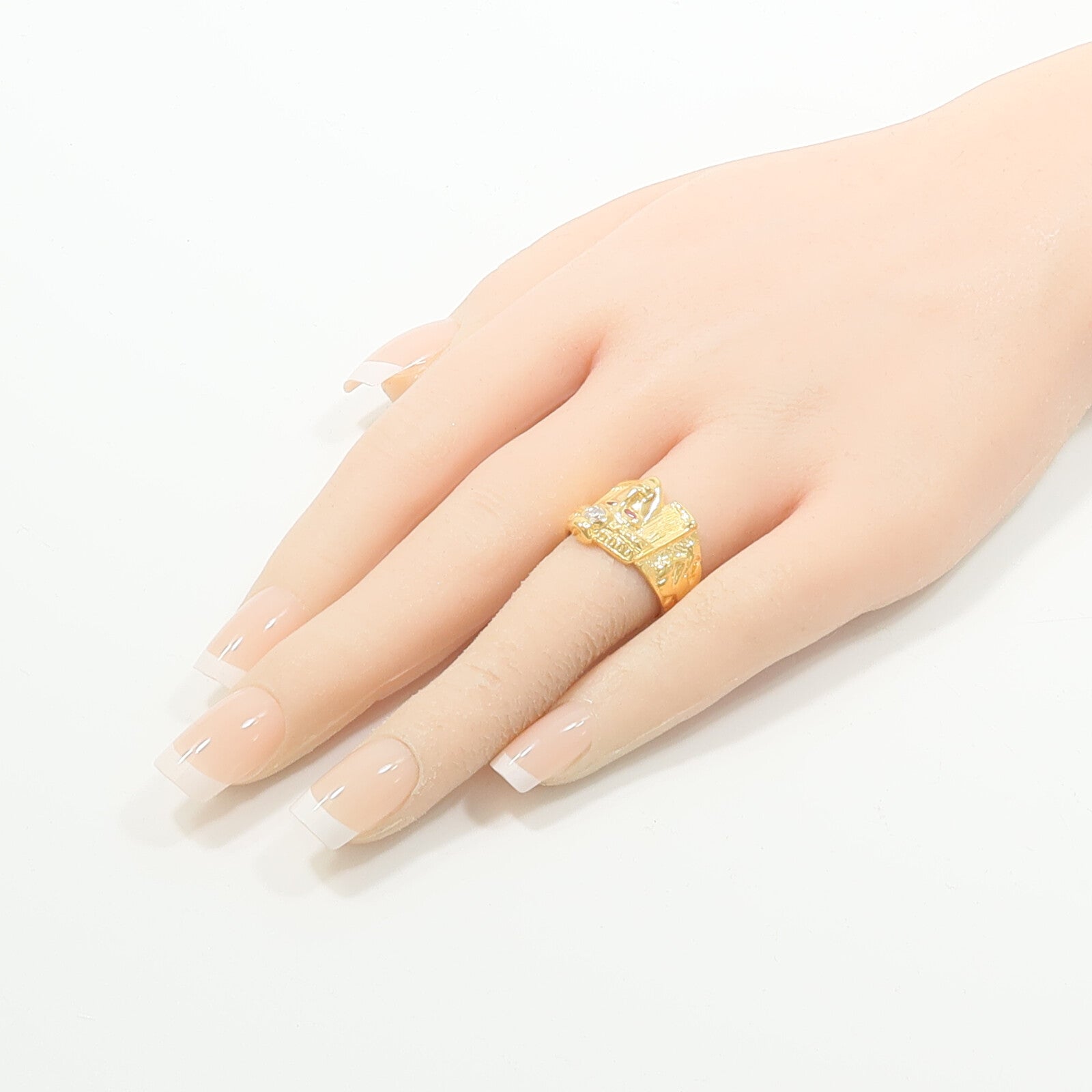 JEWELRY 18K黃金Ruby Diamond Ring紅寶石/鑽石戒指