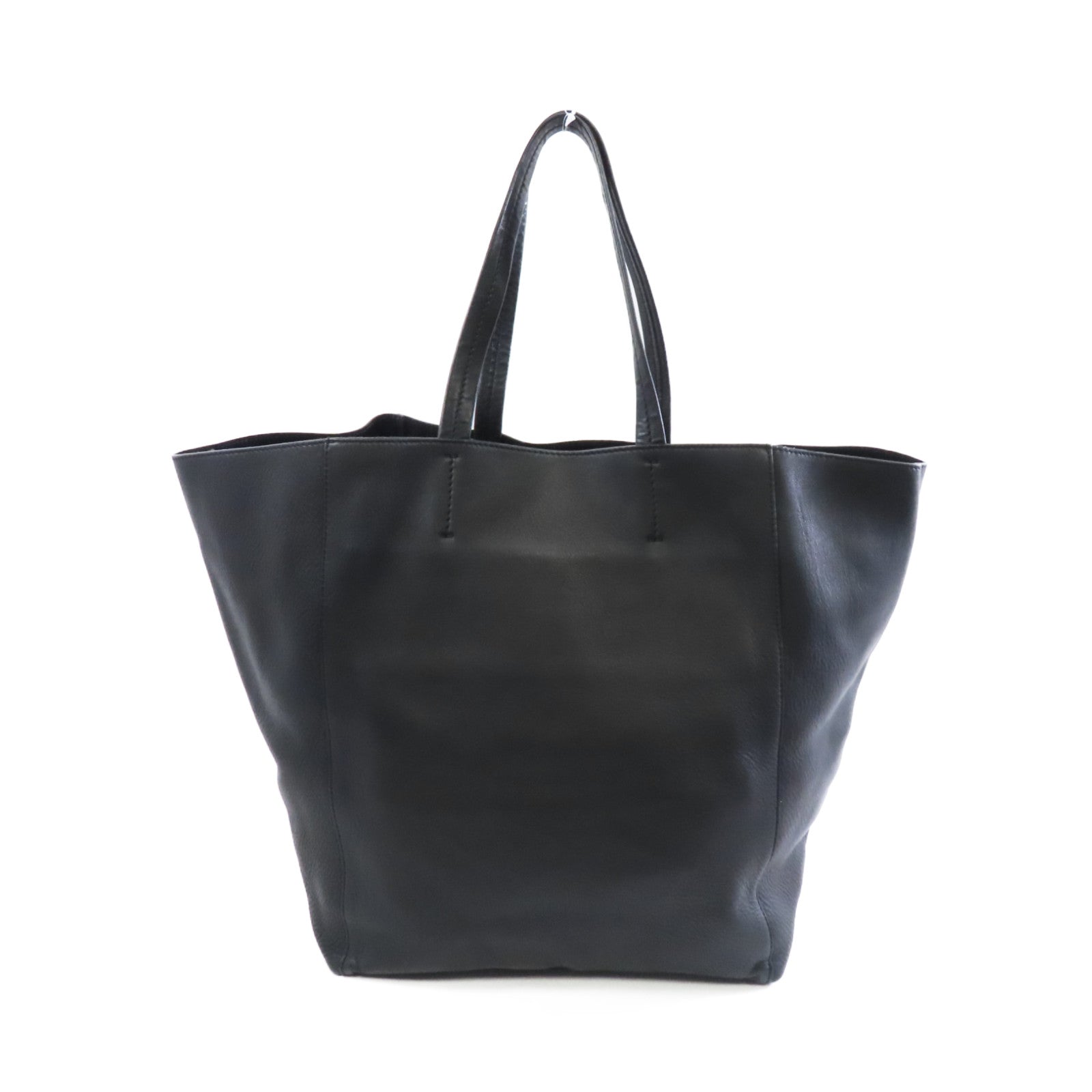 CELINE 牛皮皮革Tote Bag金扣手挽袋黑色