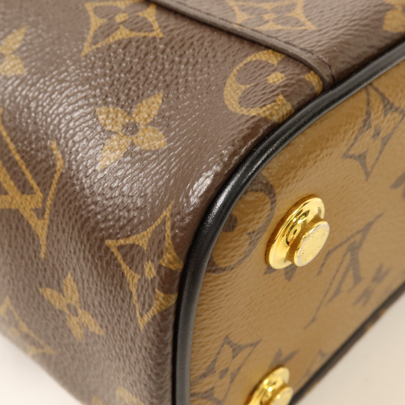 LOUIS VUITTON Monogram Reverse Vanity PM鏈帶手挽肩背兩用袋