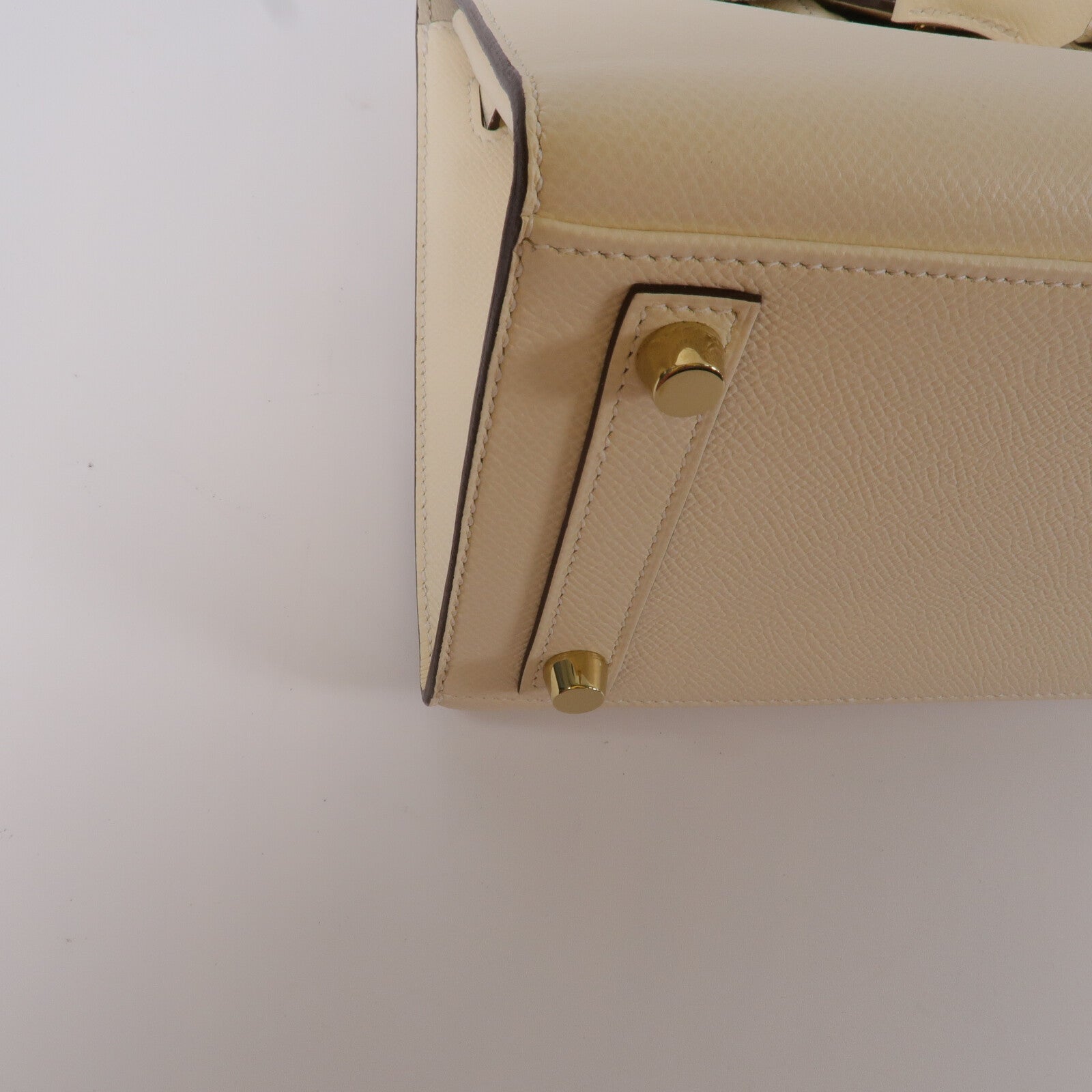 HERMES Epsom皮革Birkin 25手挽袋Nata