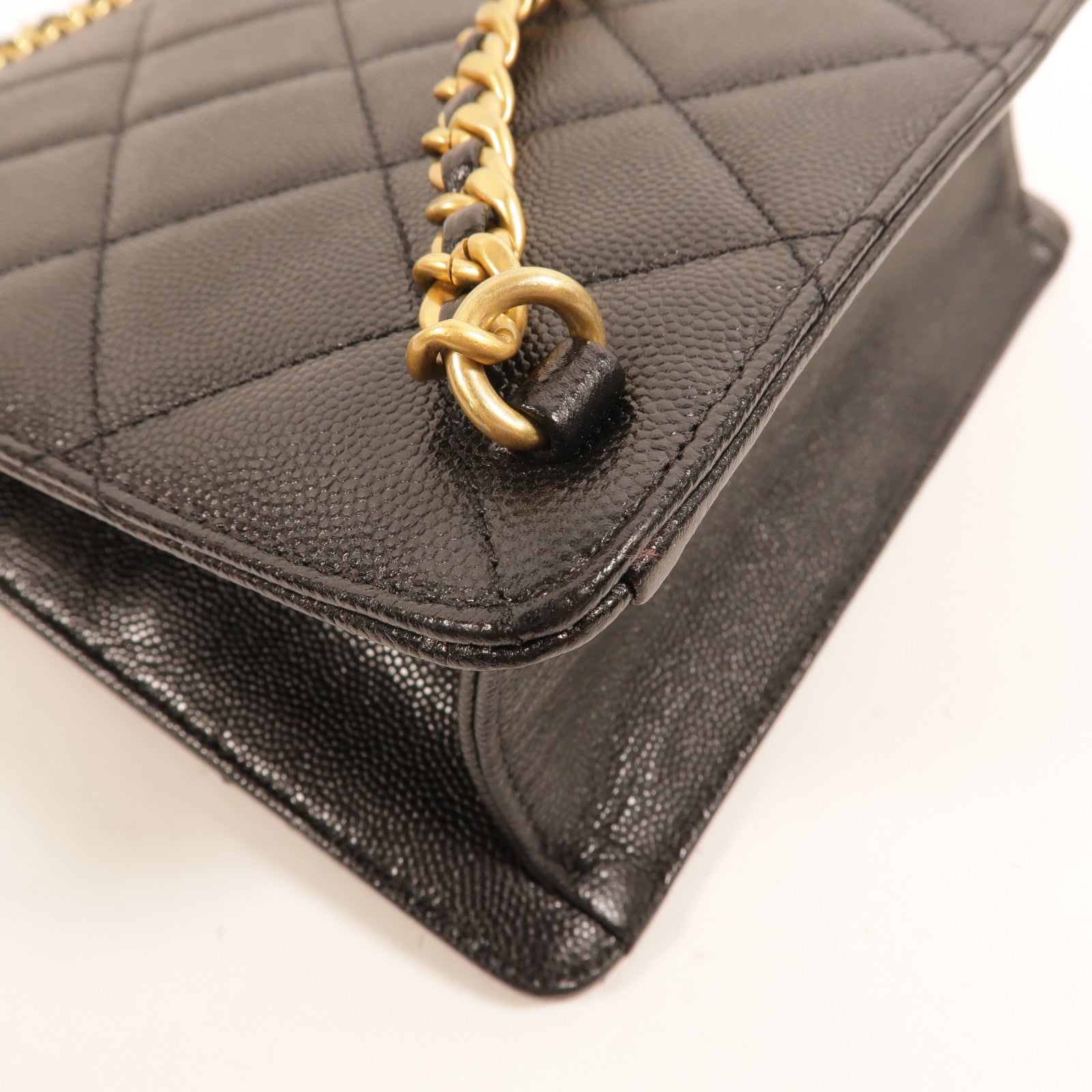 CHANEL 牛皮皮革Chain Backpack背包