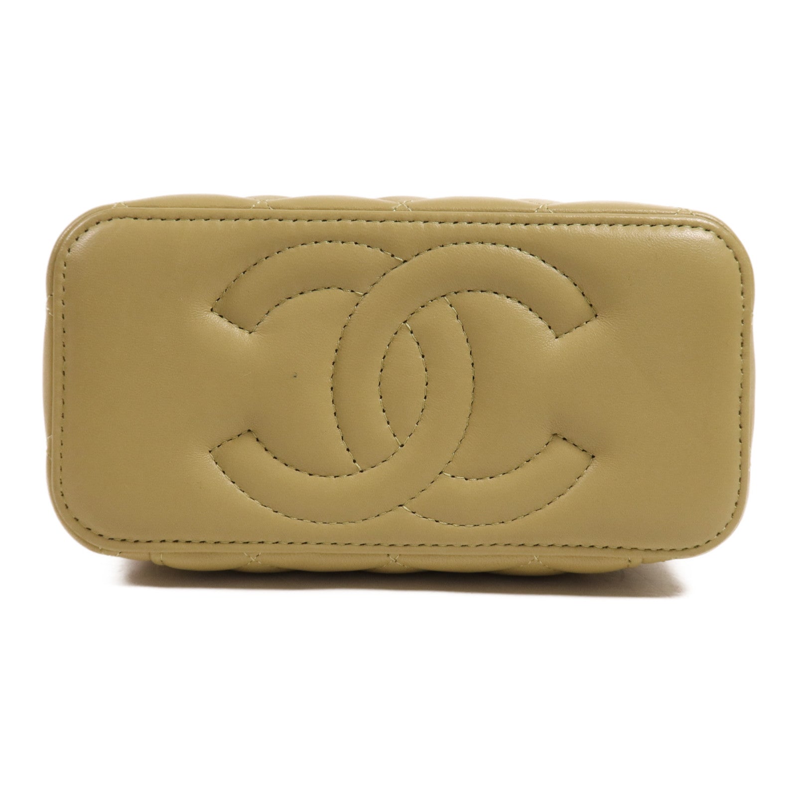 CHANEL 羊皮皮革Vanity Case金扣手挽肩背兩用袋